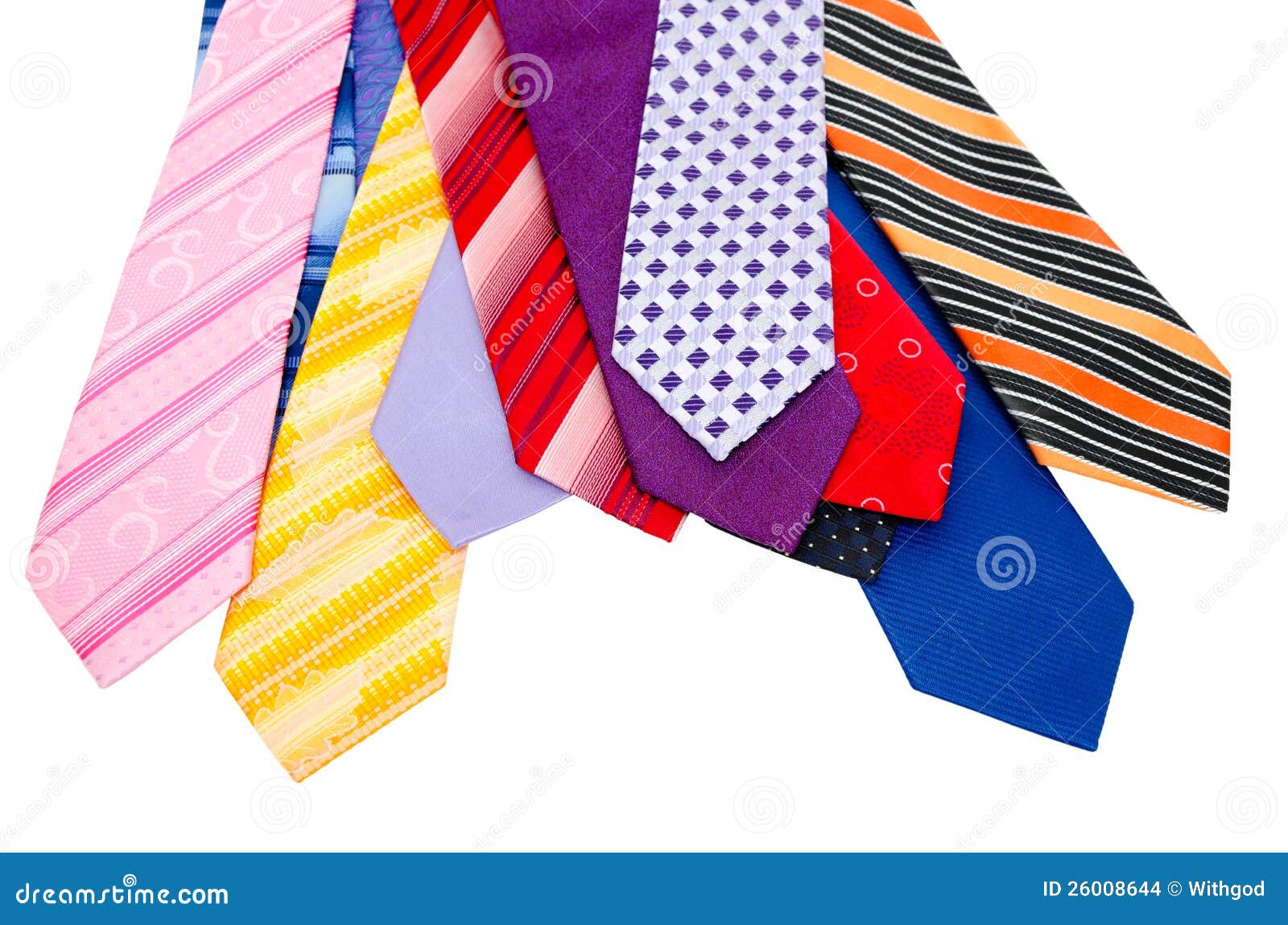Colourful mens ties stock photo. Image of orange, unused - 26008644
