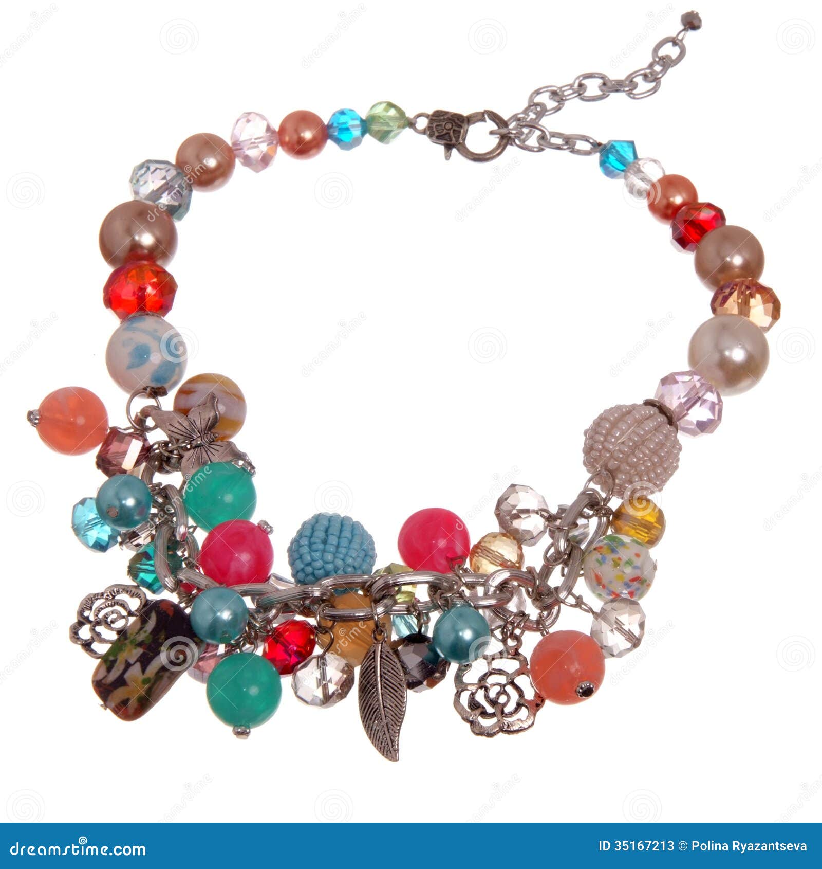 Colourful necklace stock image. Image of accessory, female 35167213