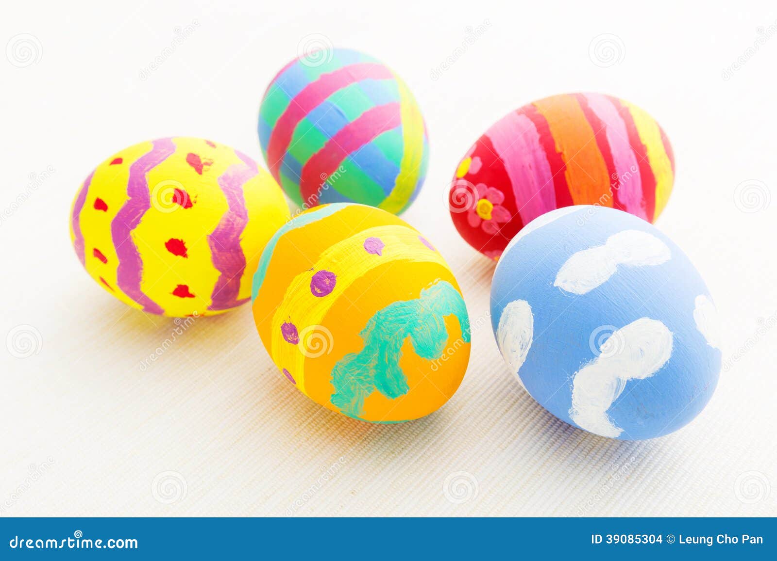 Colourful Painted Easter Egg Stock Photo Image of cloth, little 39085304