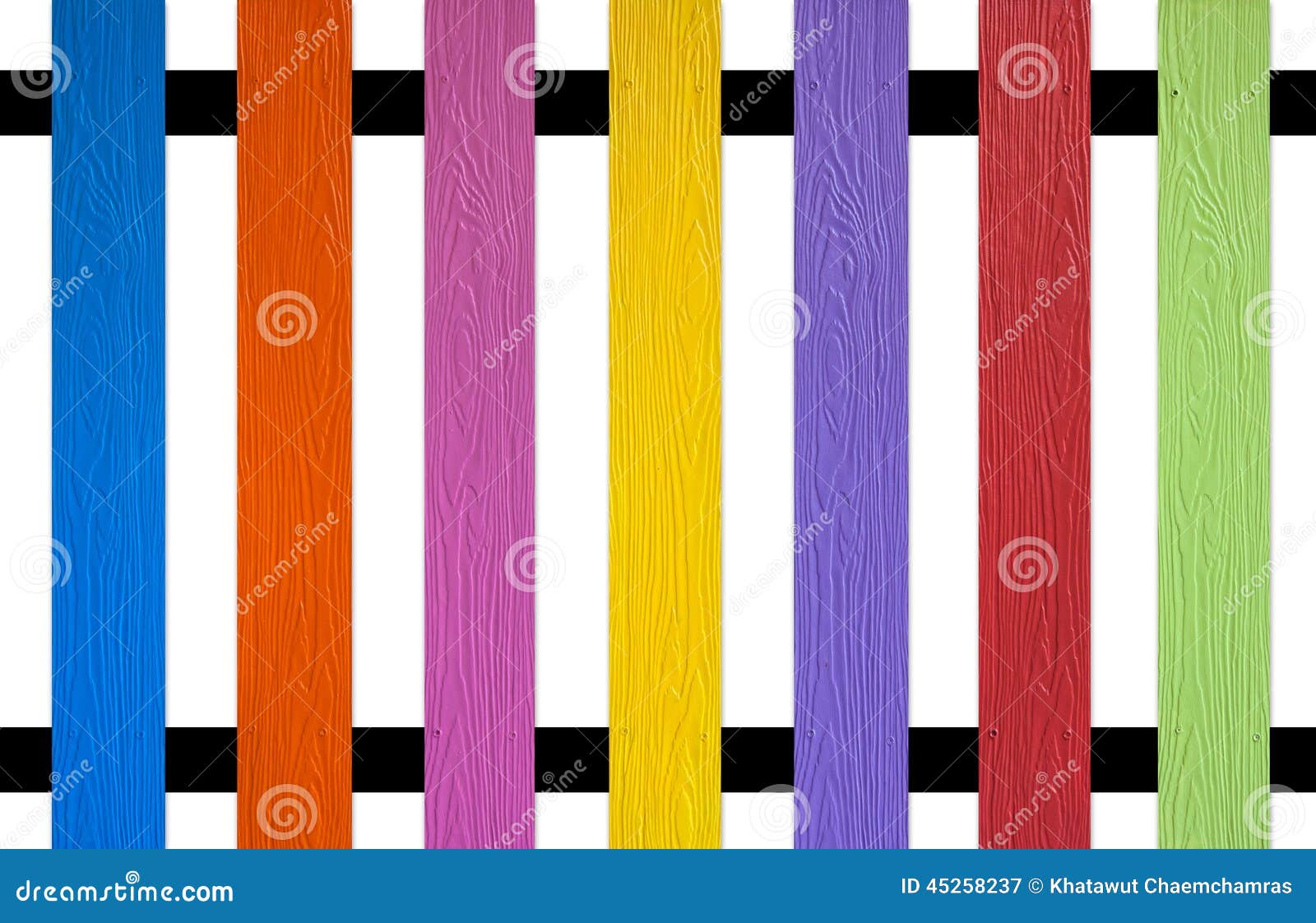 Colourful picket Fence stock image. Image of abstract - 45258237