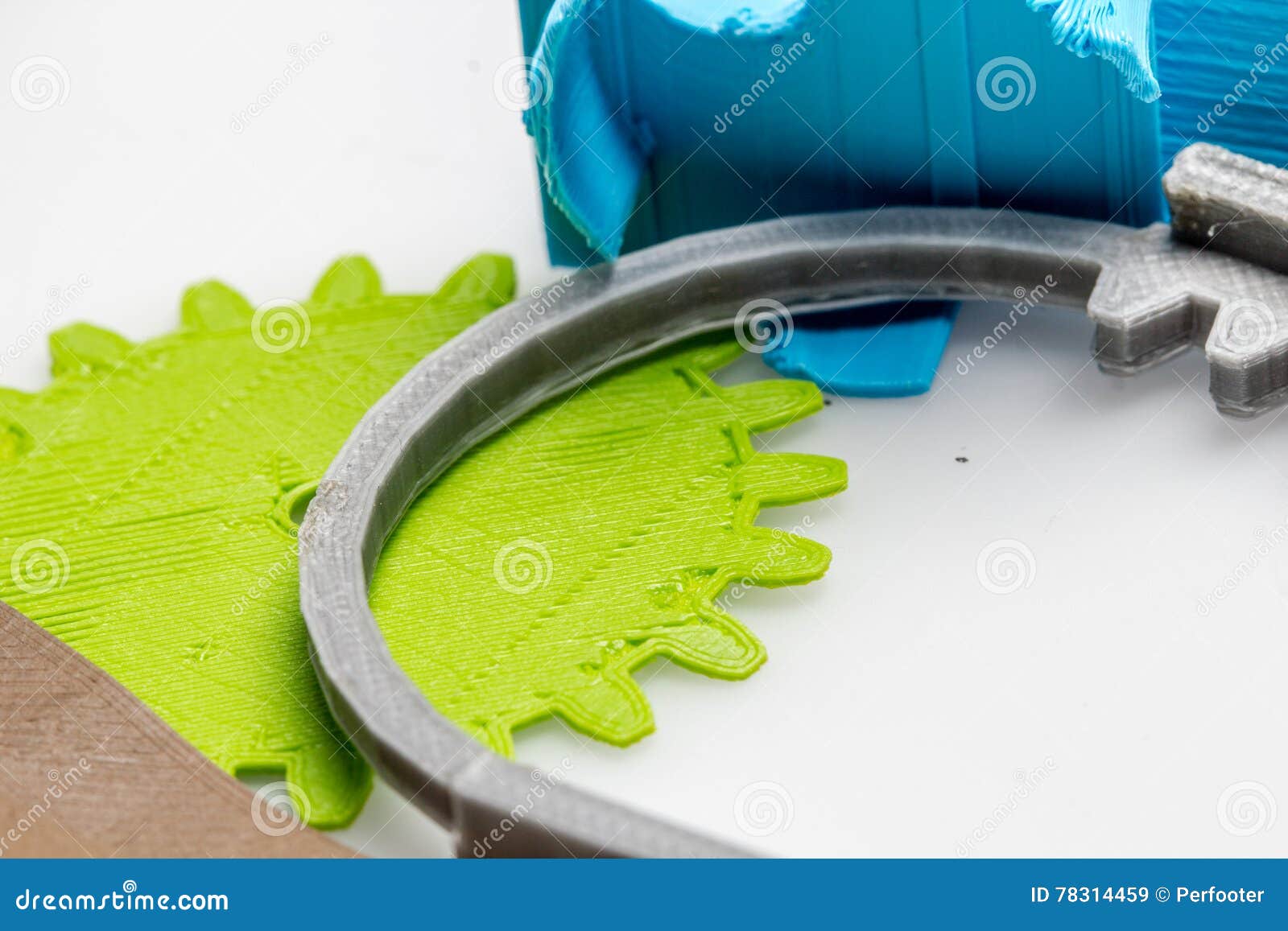 colourful printed parts using 3d printer