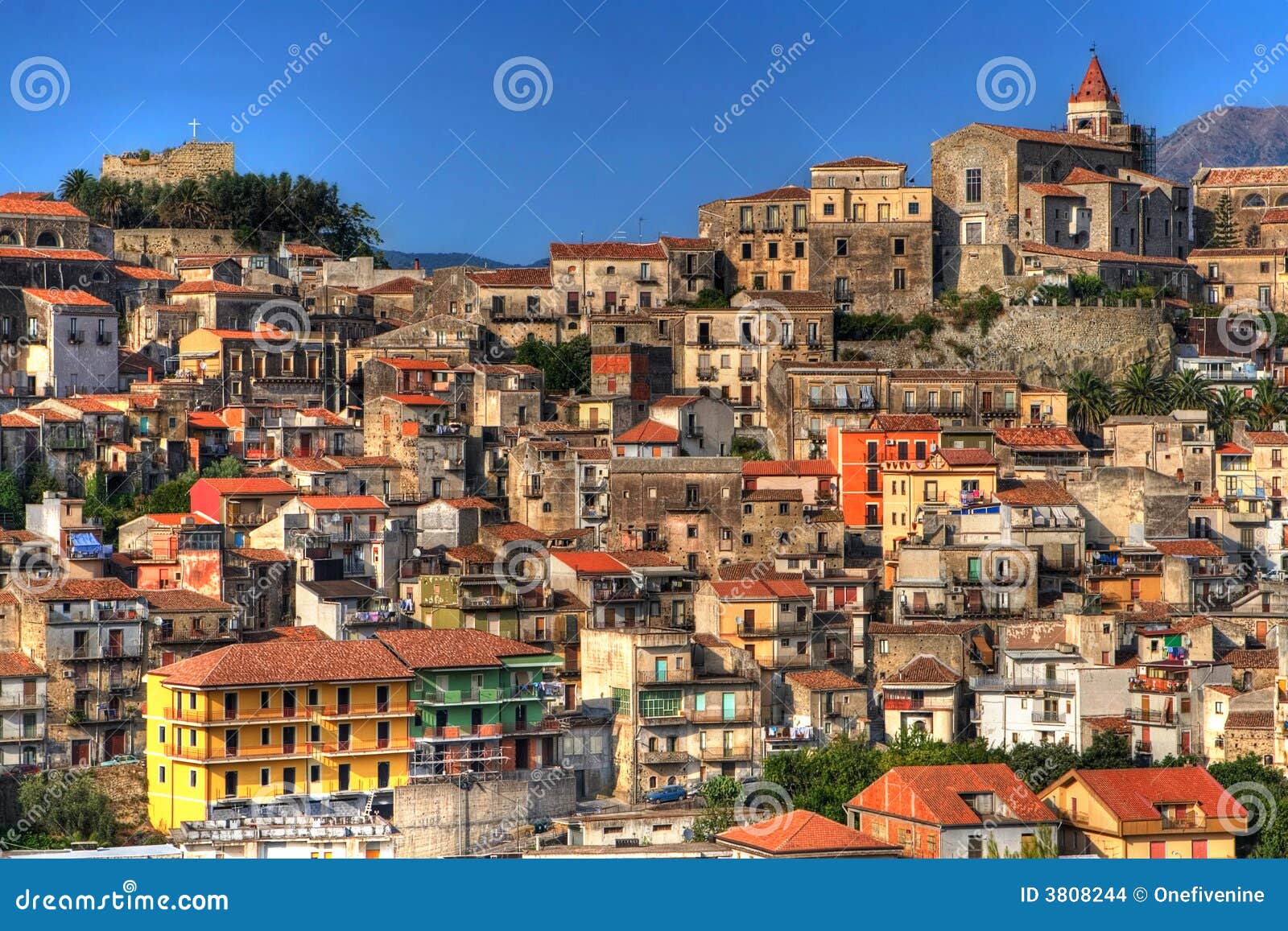 Colourful Town in Sicily stock photo. Image of killarney 3808244
