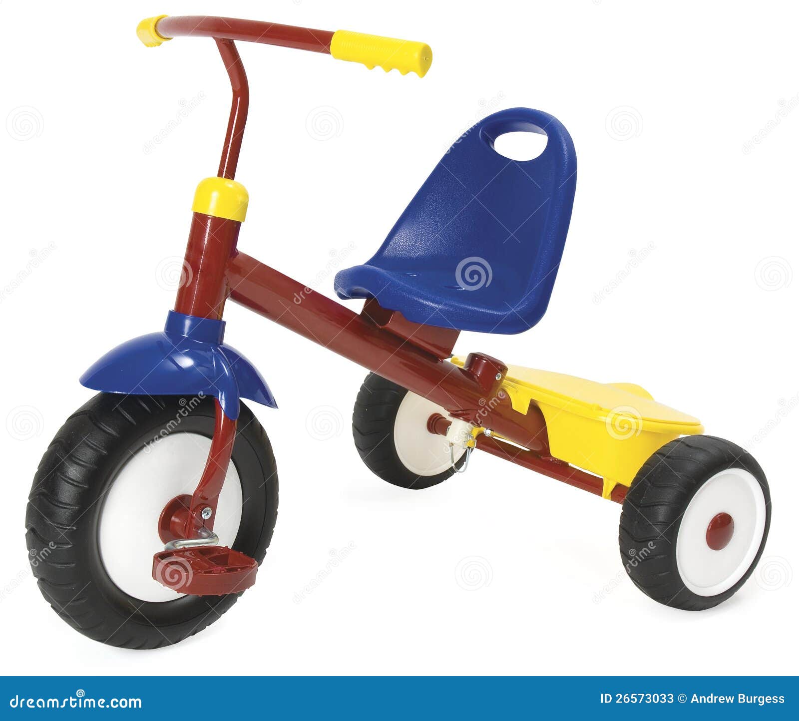 Colourful Tricycle On A White Background. Stock Photos - Image: 26573033