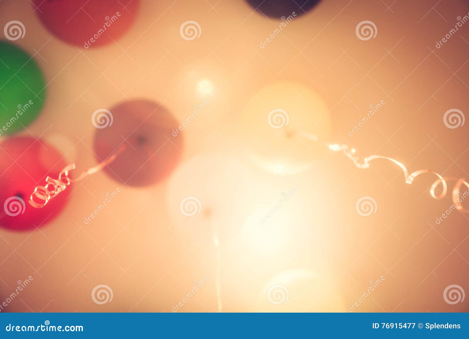 Colourful Vintage Balloons with Selective Focus As Happy Birthday Background  Stock Image - Image of light, backgrounds: 76915477