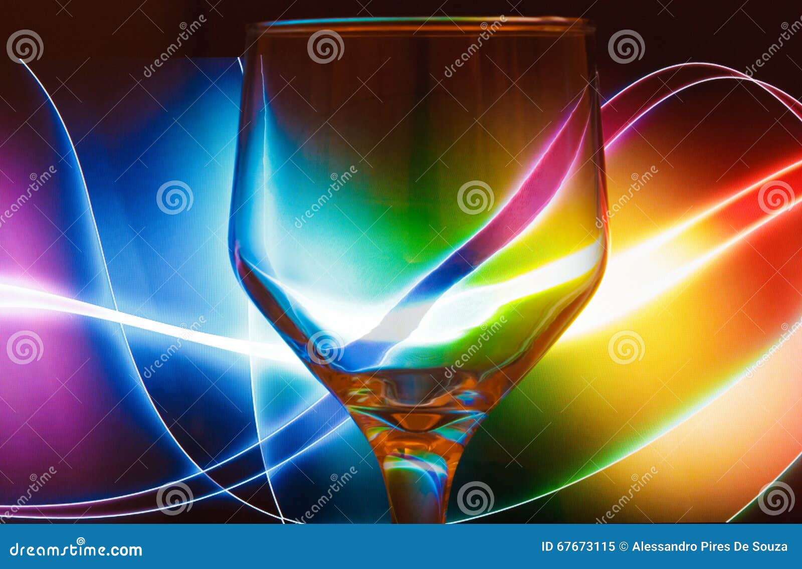 Colourful Wine Glass Abstract Background Stock Image Image of liquid