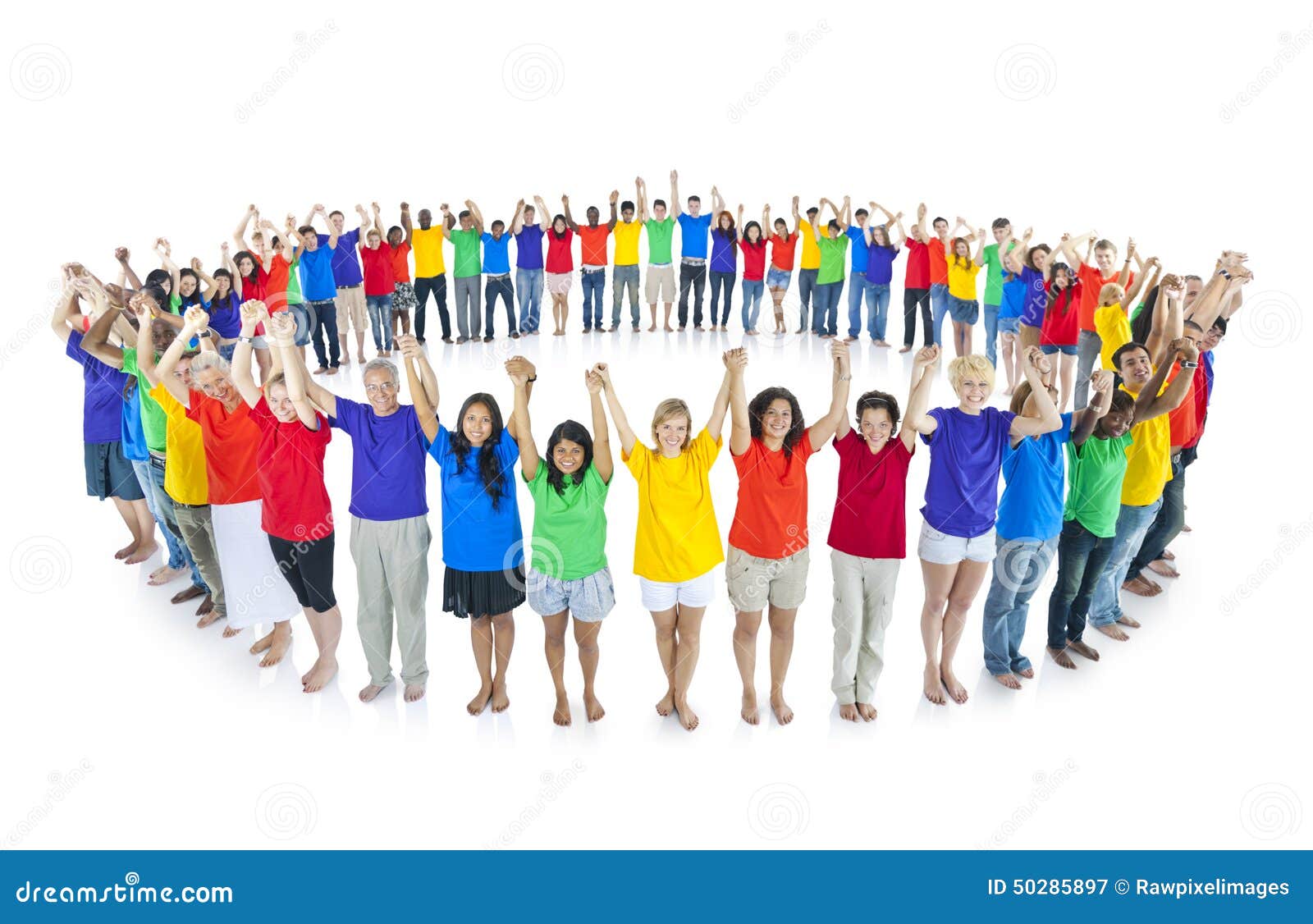 colourful world united together community concept