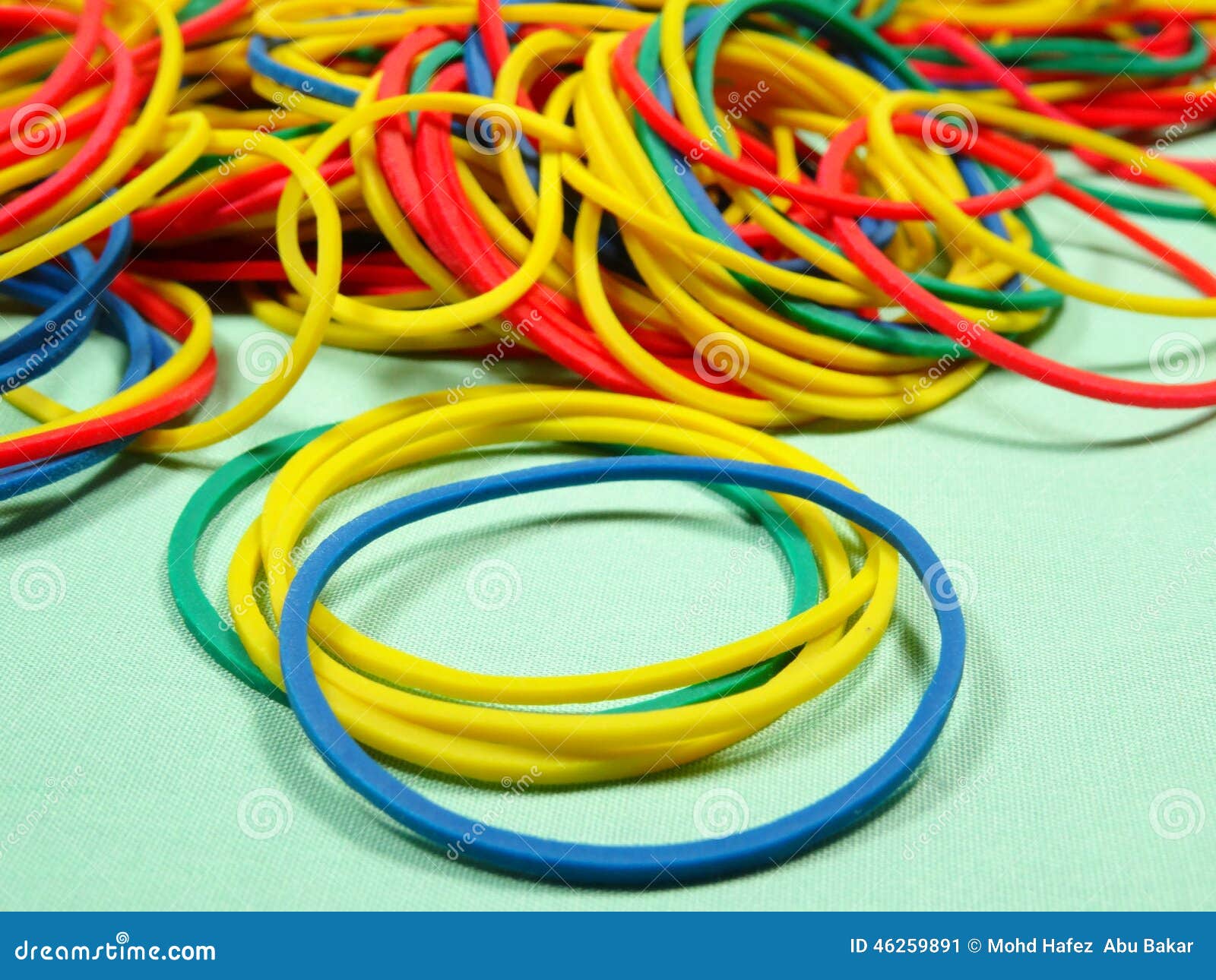 Colourfull rubber bands stock image. Image of rubber - 46259891