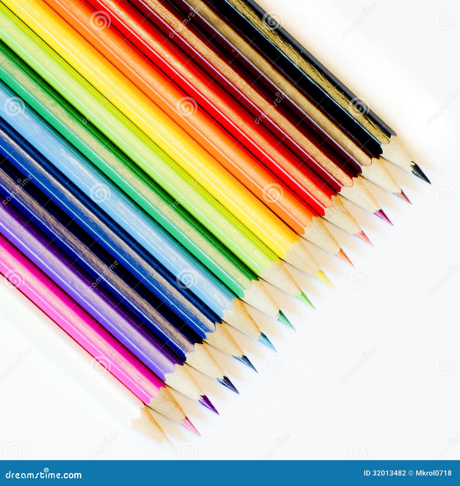 Colouring crayon isolated stock photo. Image of diagonal 32013482
