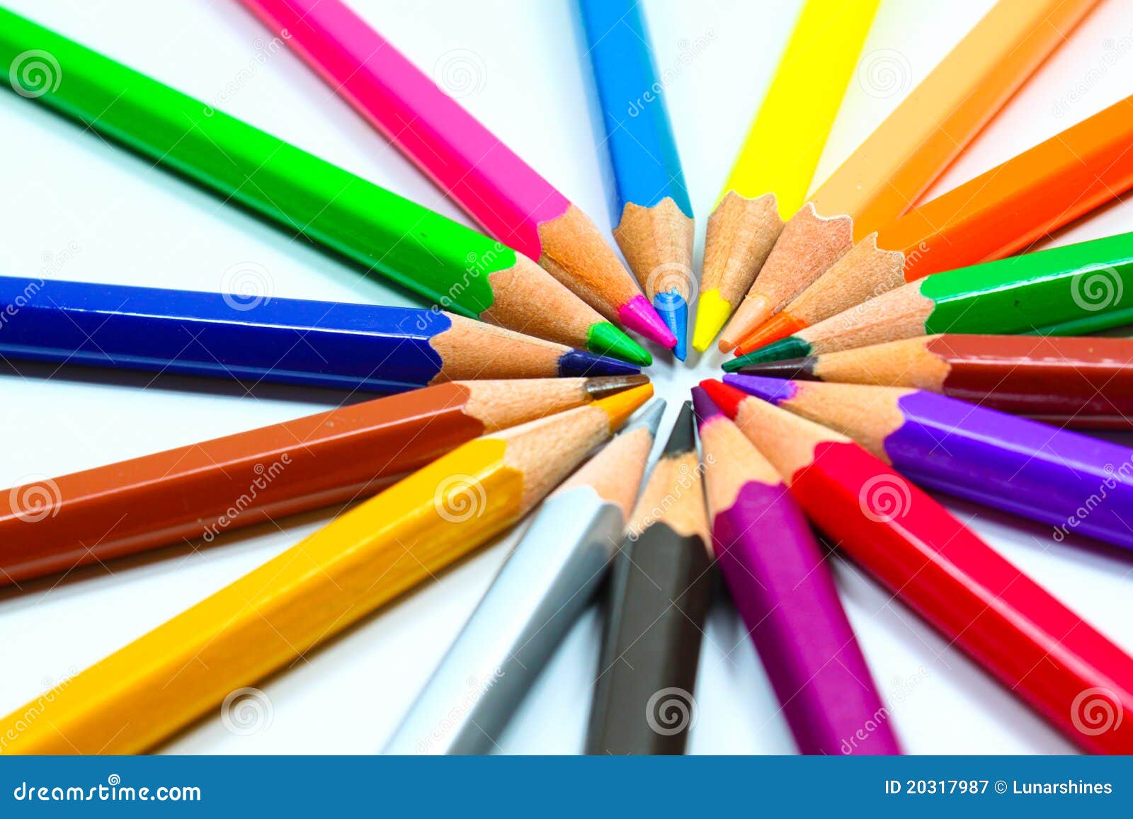 Colouring crayon pencils stock image. Image of object 20317987