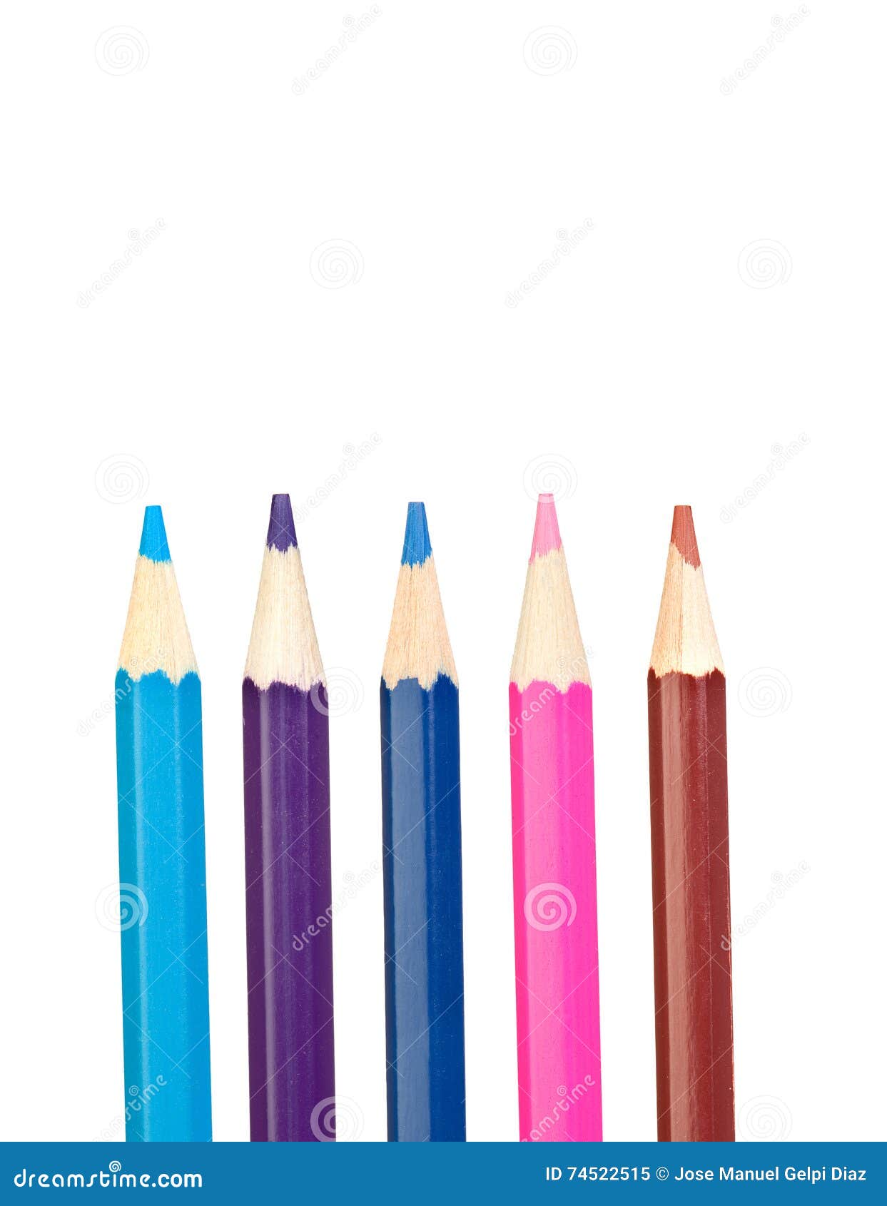 Colouring Crayon Pencils Stock Image 74522515