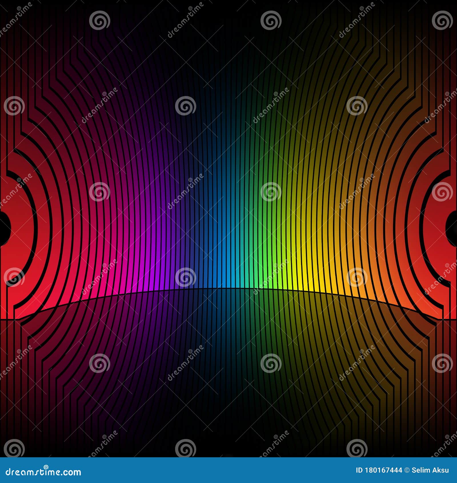 colours spectrum. gamut of viewable colours frequencies.