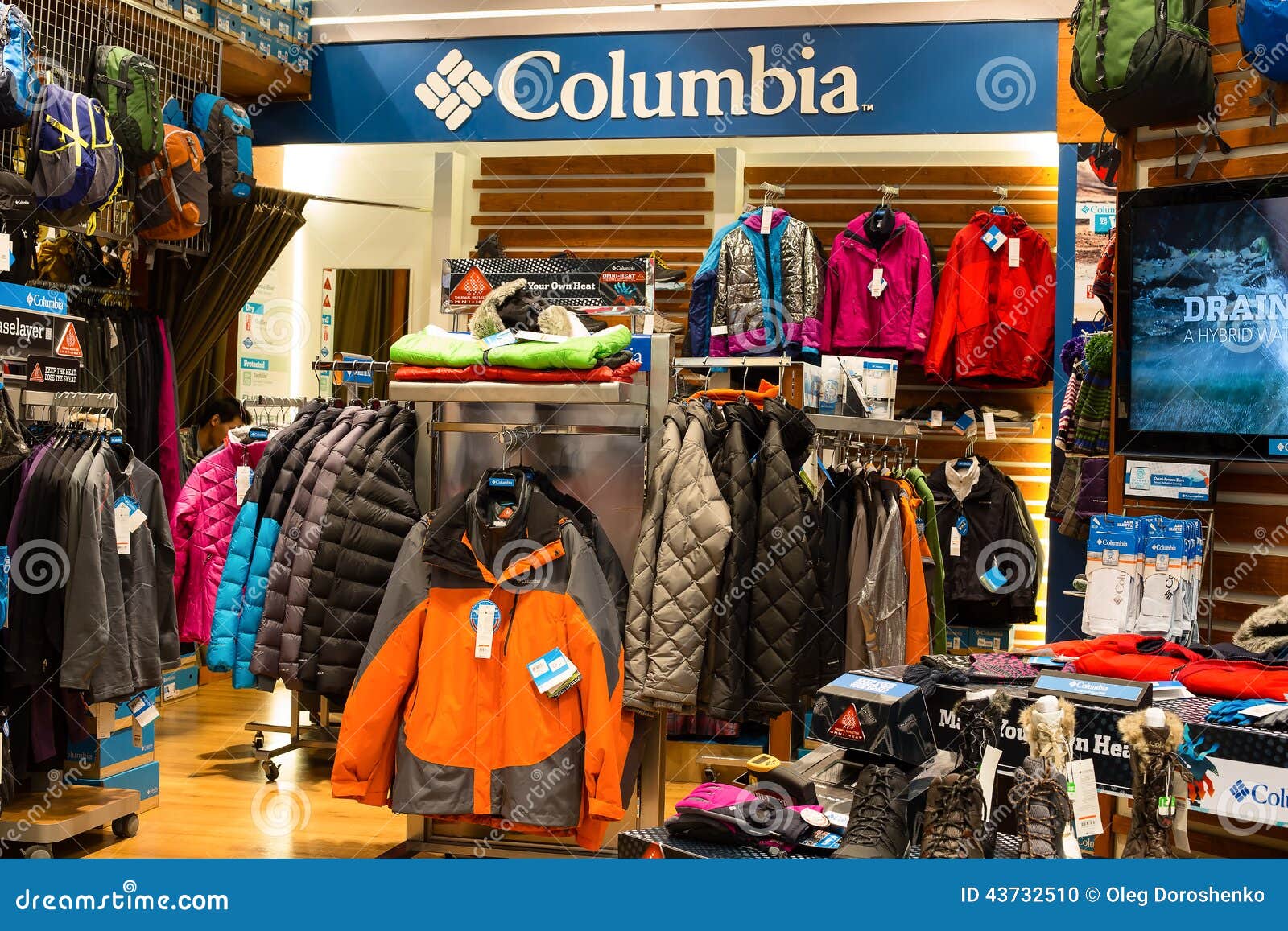 columbia sunrise peak down hooded jacket