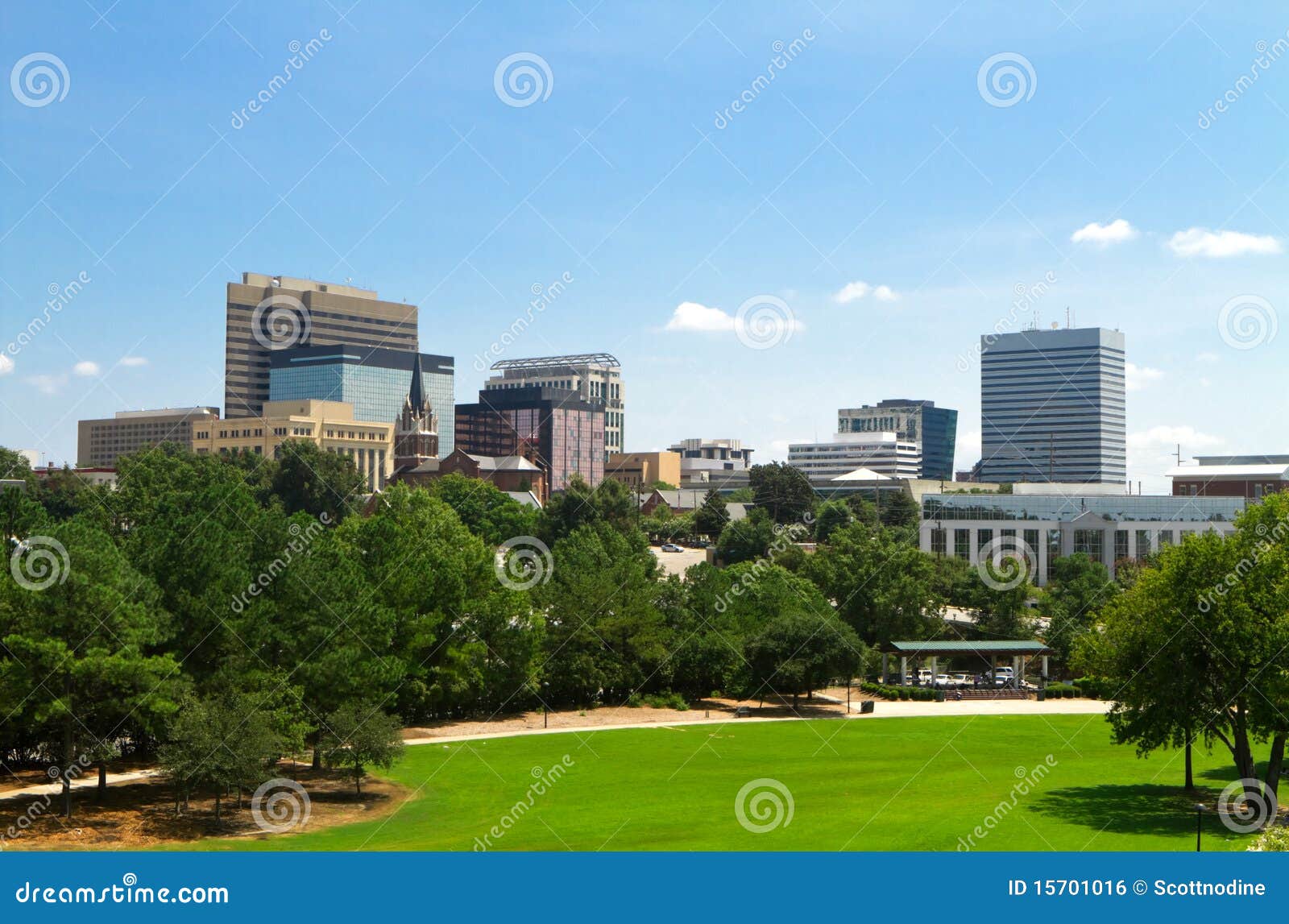 columbia, sc skyline - late summer