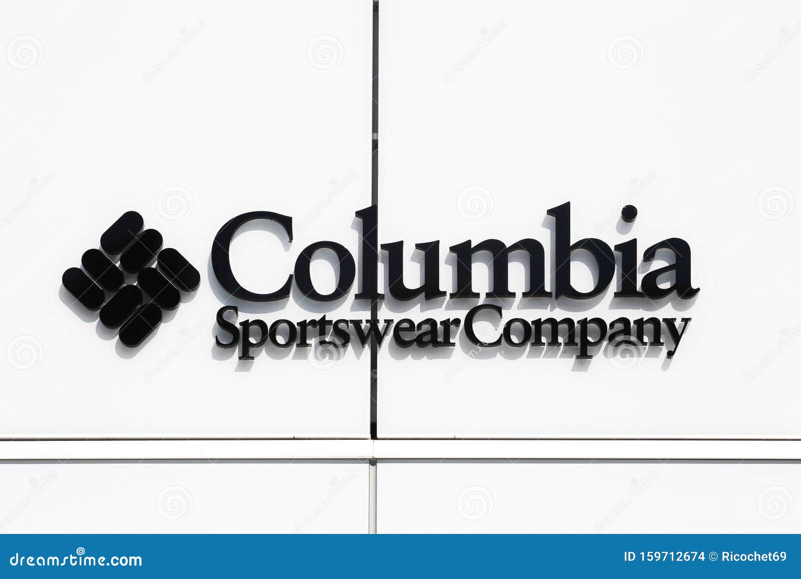 Columbia Sportswear Company Logo on a Wall Editorial Stock Image ...