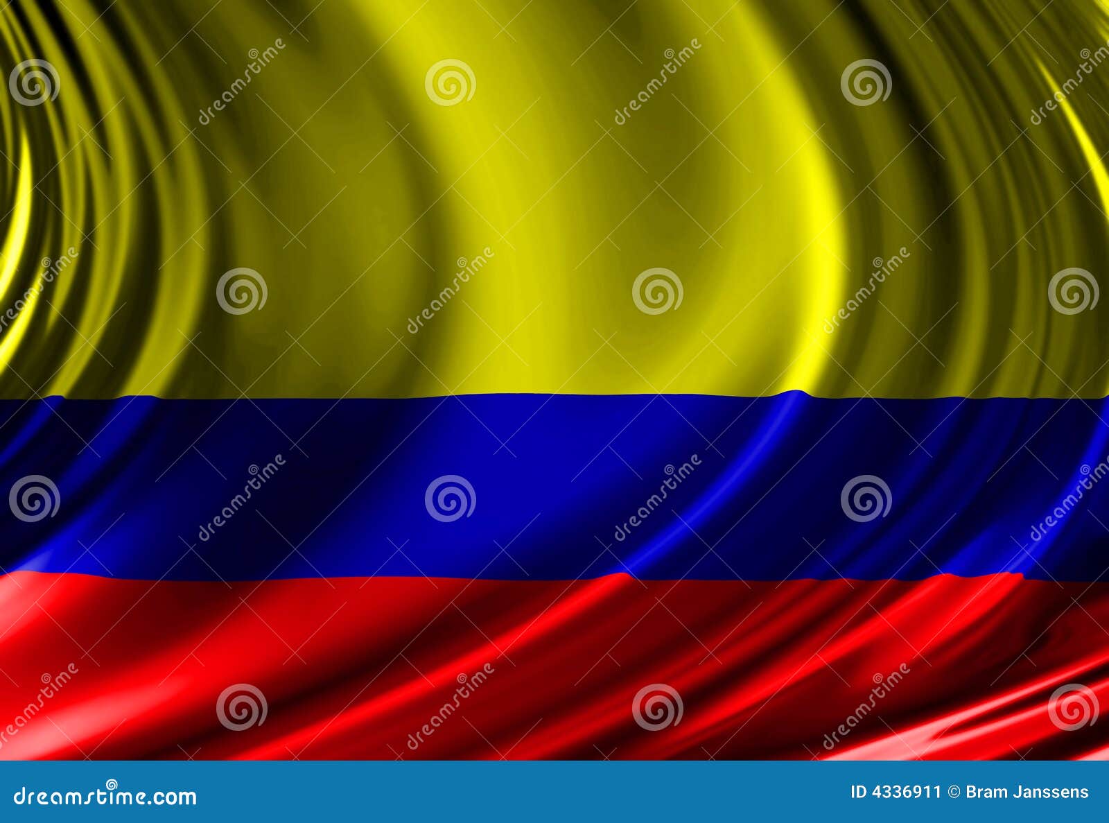 Columbian Flag RoyaltyFree Stock Photo 4336911