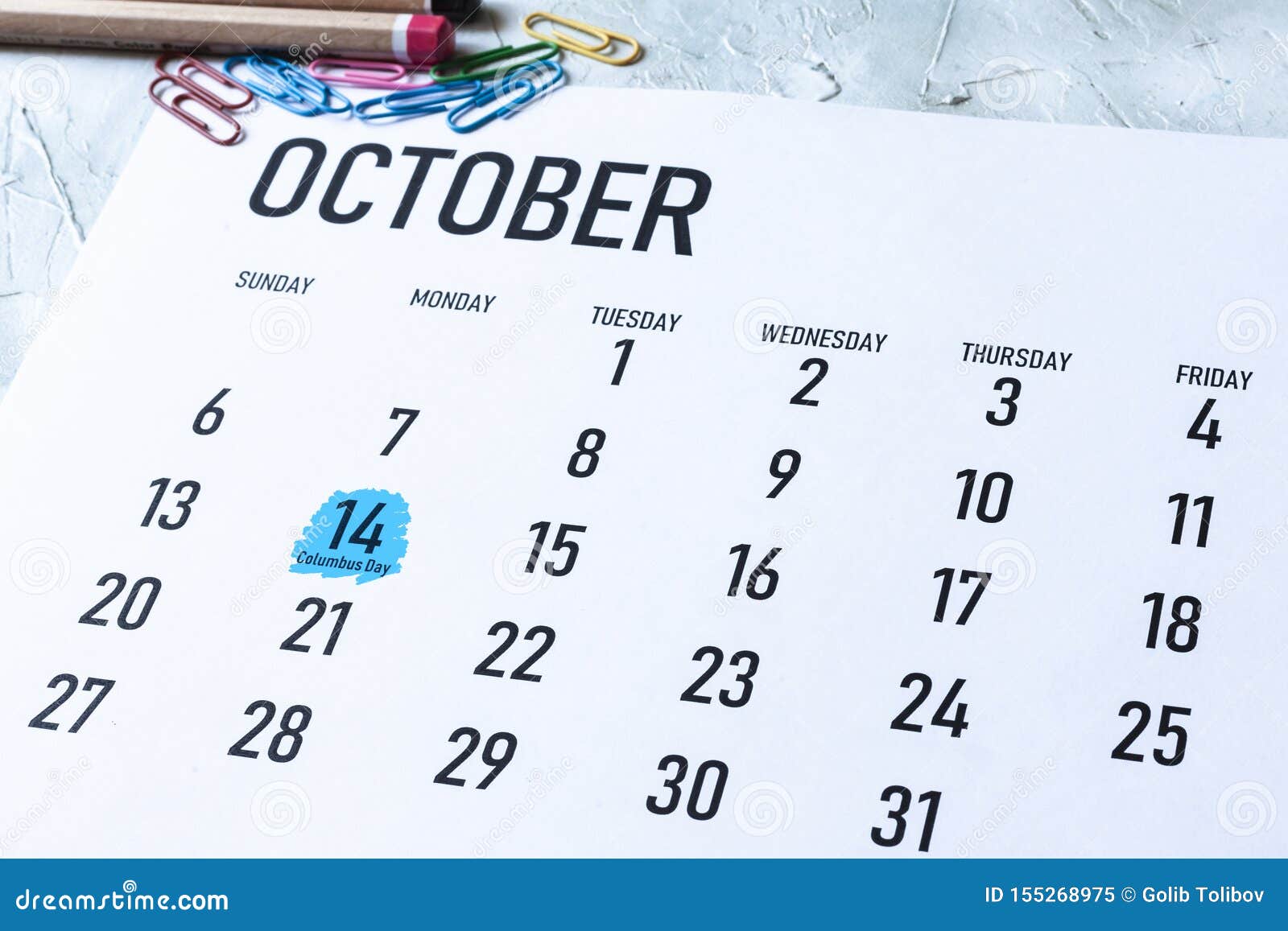 Columbus Day 2019 Holiday in United States Stock Image Image of