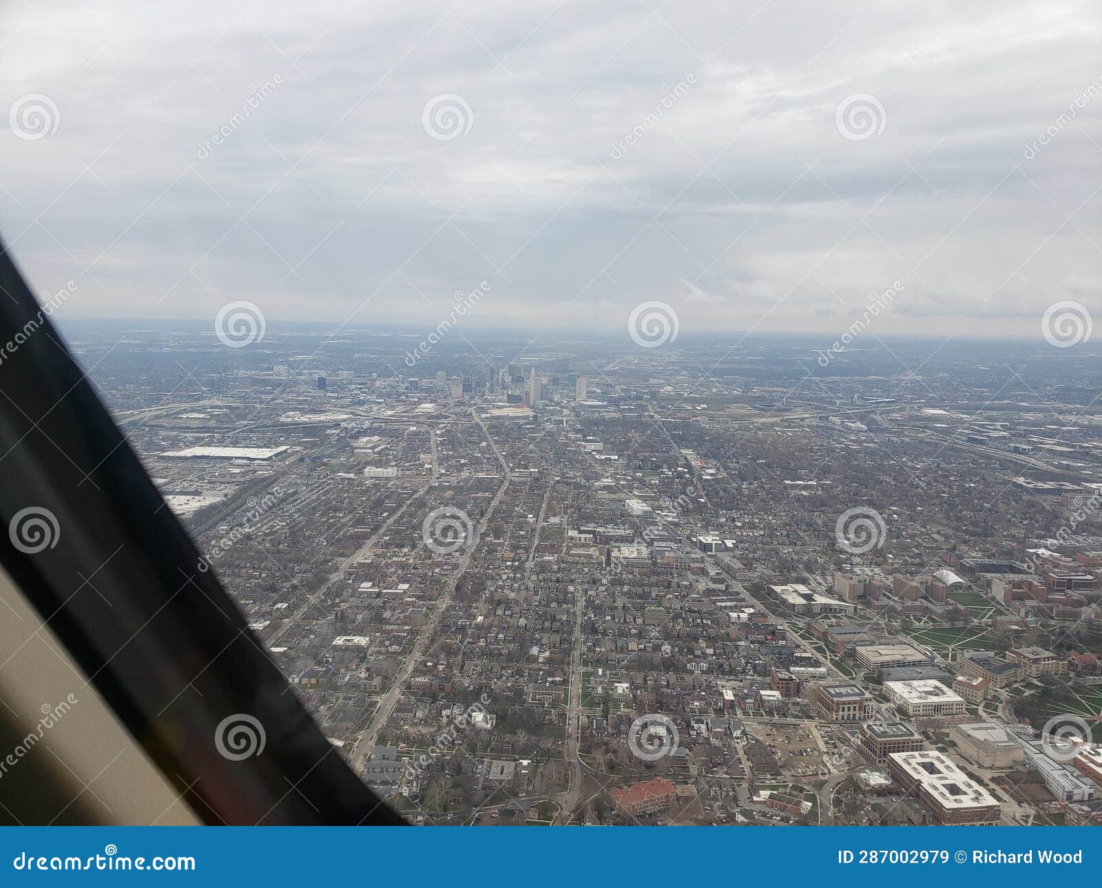 Columbus, Ohio Seen from a Plane Stock Image Image of cloudy, heaven