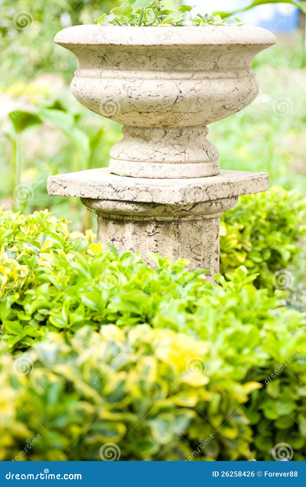 Column in green garden stock photo. Image of outdoors - 26258426