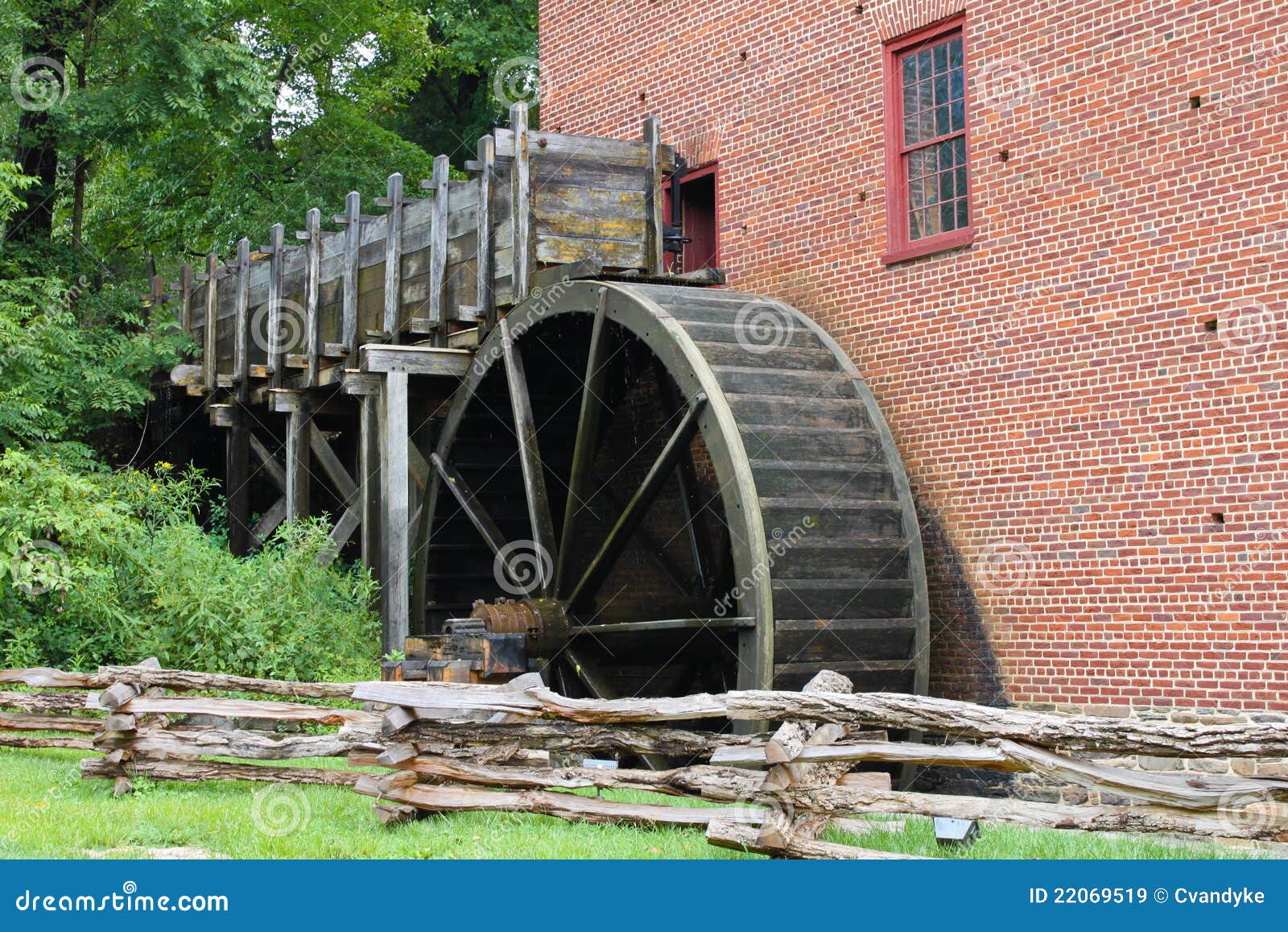 Colvin Run Grist Mill Great Falls Virginia Stock Image Image of