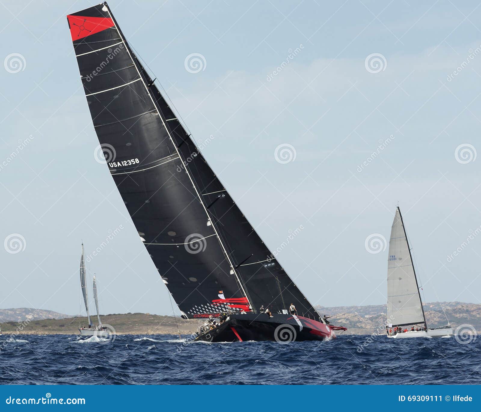 Comanche At Maxi Yacht Rolex Cup Sail Boat Race Editorial 