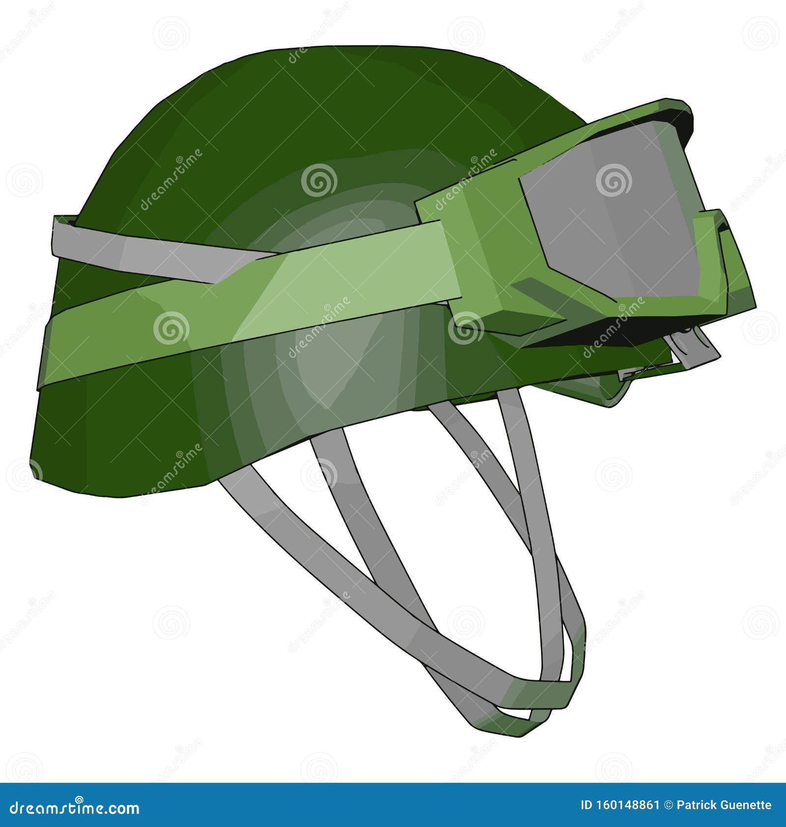 a combat helmet  or color 