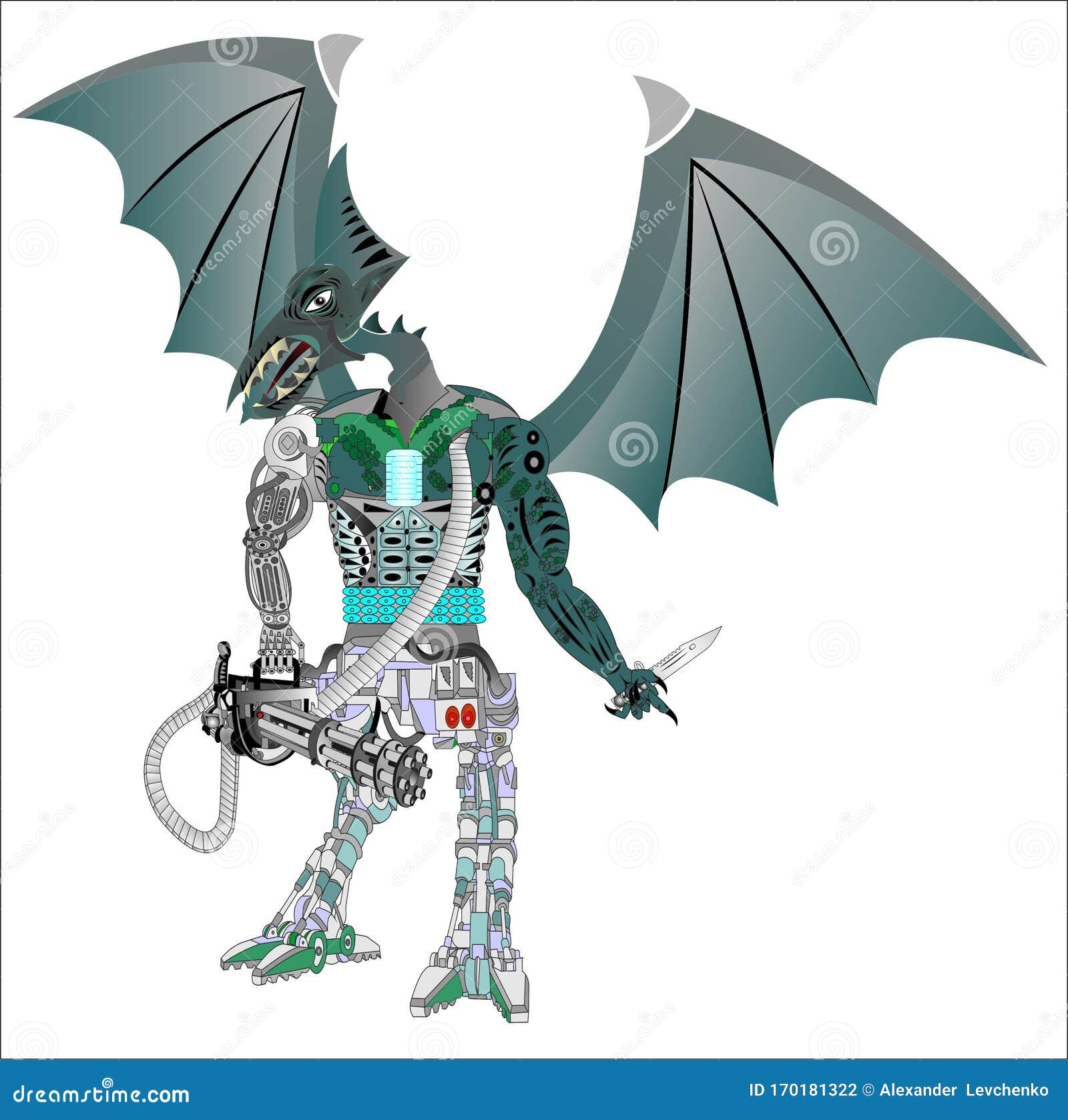 pterodactyl robot toy