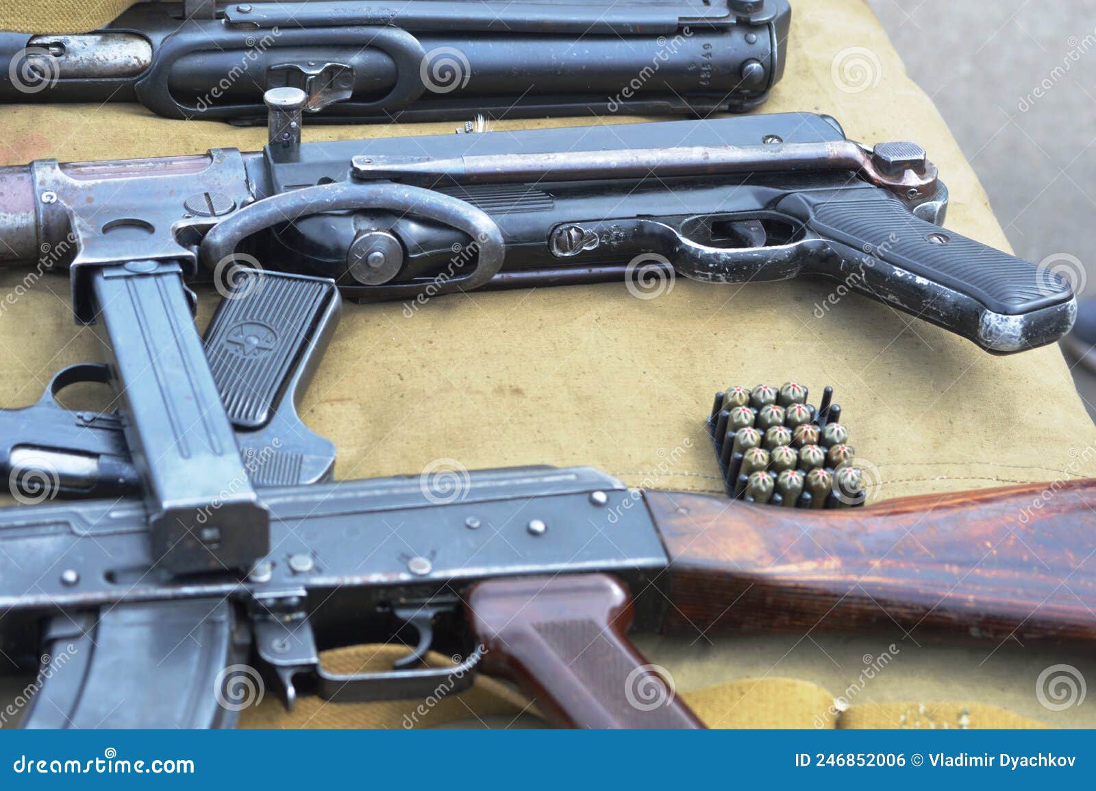 Combat firearms stock photo. Image of camouflage, armor 246852006