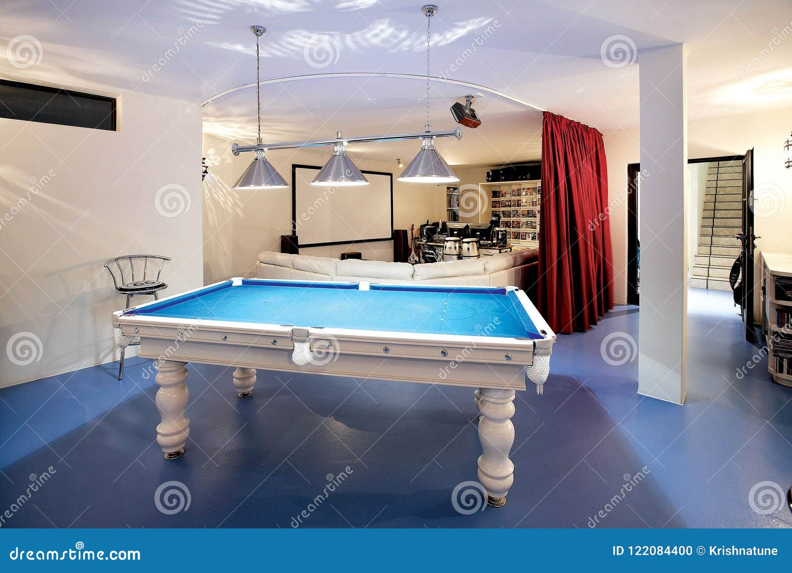 playful and comfortable boys room.