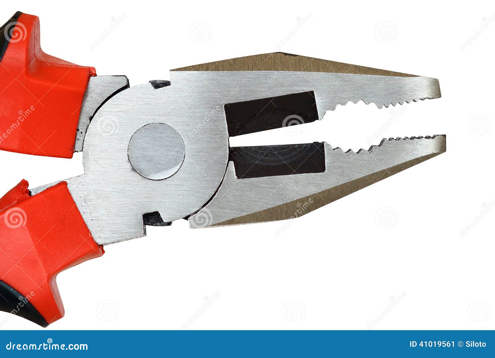Combination Pliers Tong Jaws Stock Image Image of cutout, macro