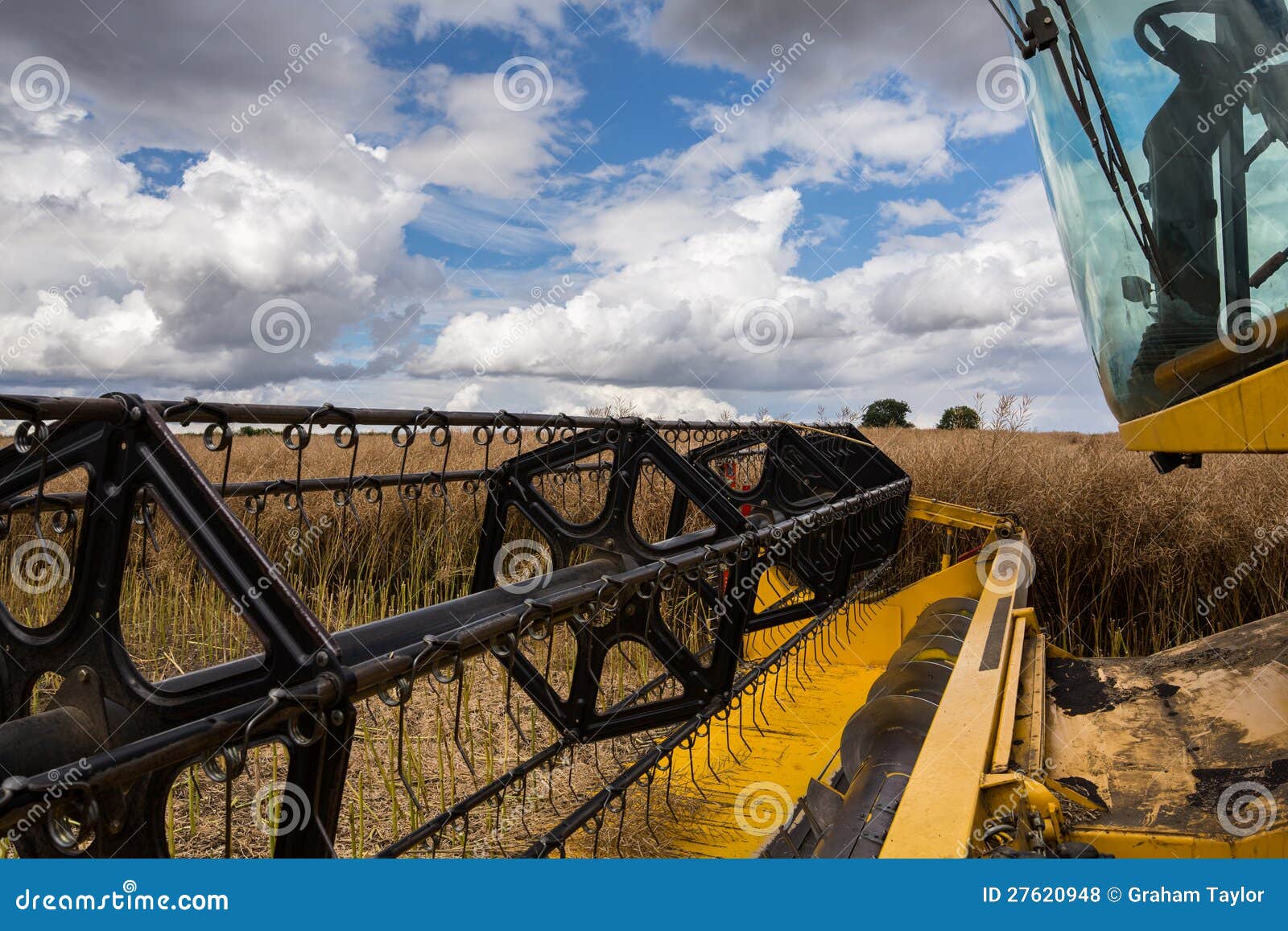 Combine Harvester Cutting Blades Stock Photo Image of spinning