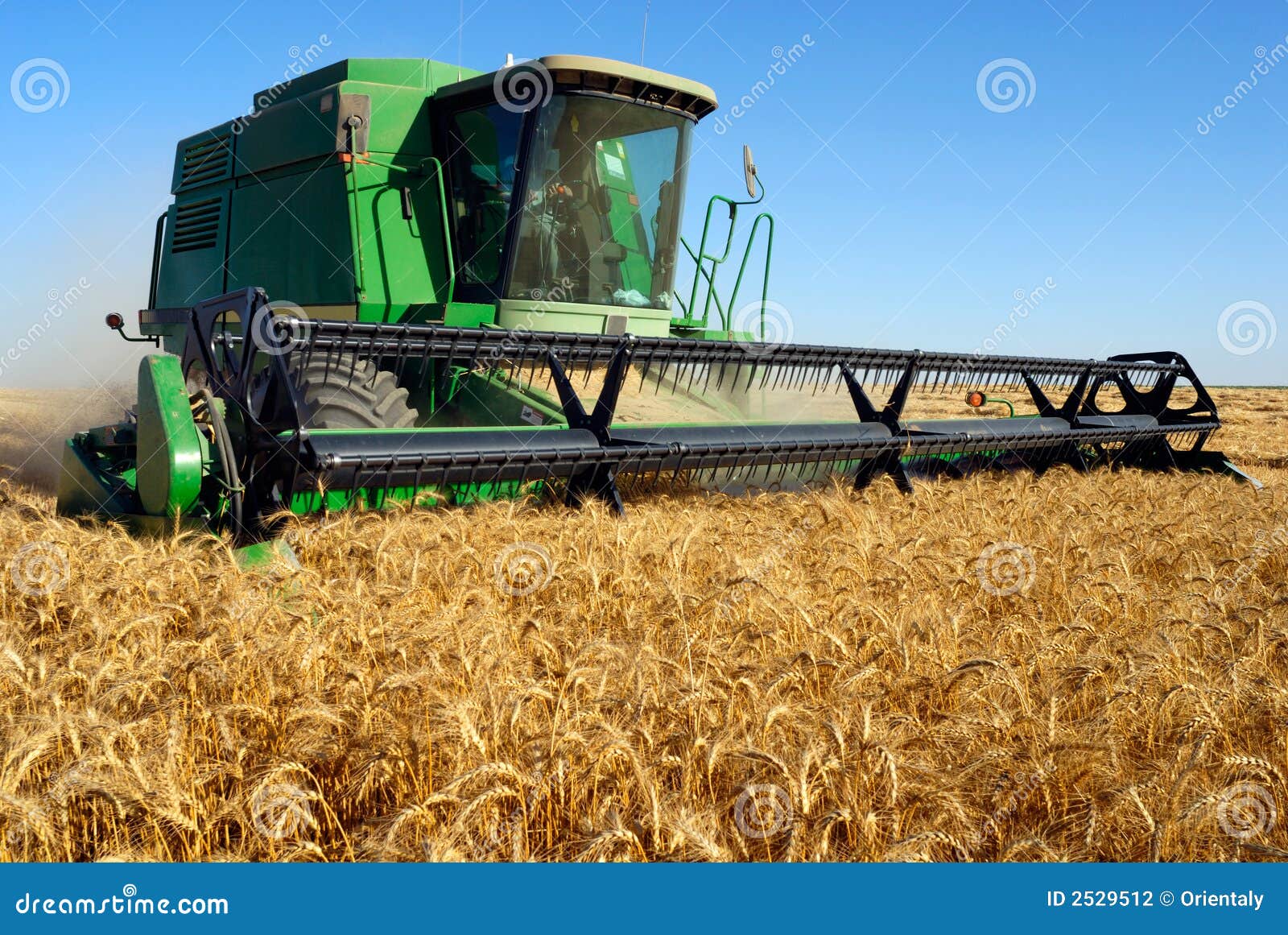 combine harveting