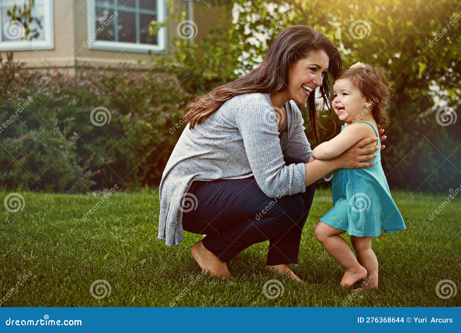 Come Here You Little Bundle Of Cuteness A Mother Bonding With Her Adorable Little Daughter 