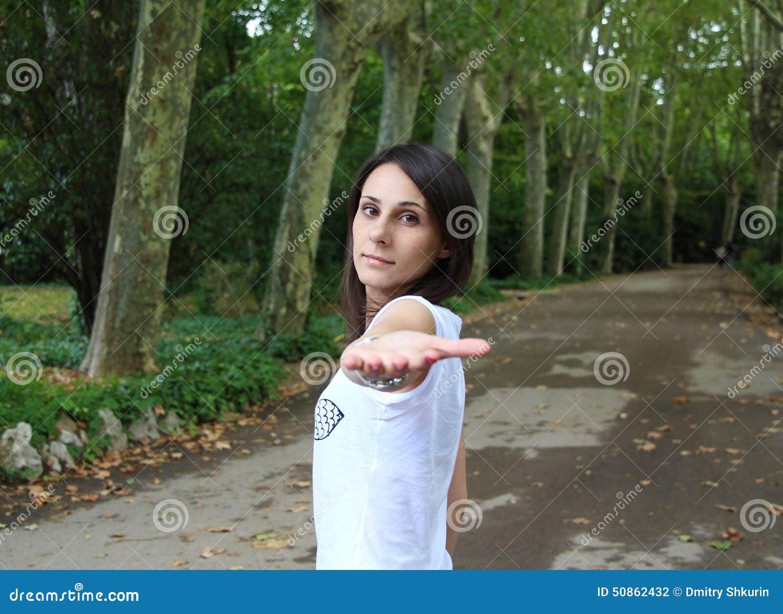 Come With Me Girl In Park Of Madrid Stock Photo - Image -5630