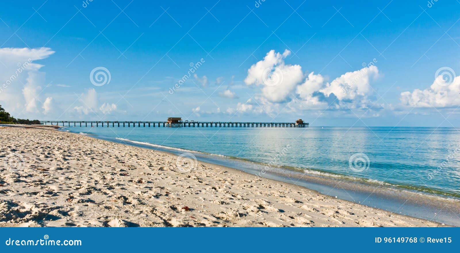 comercial pier on the tropical west coast of florida