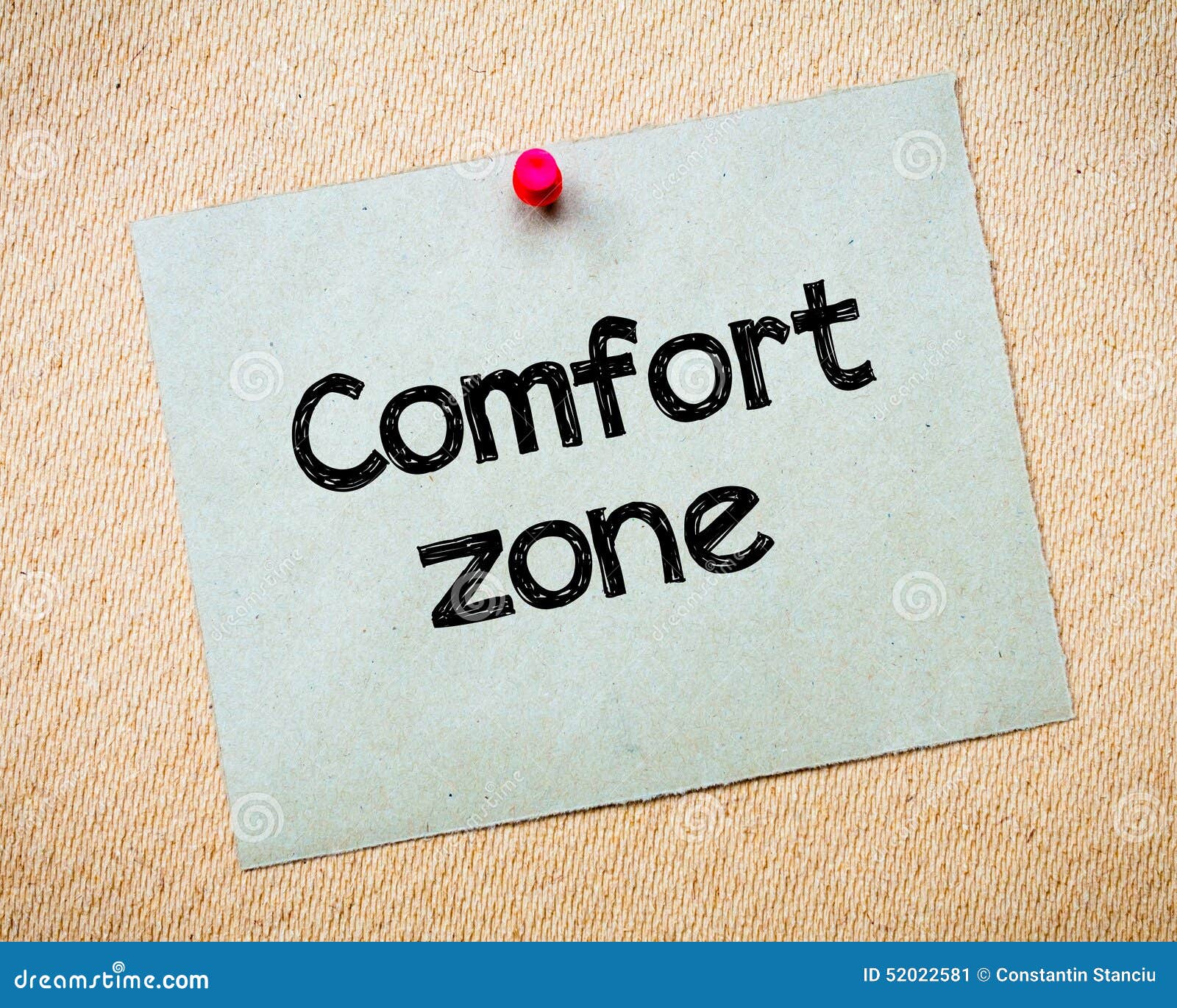 Comfort Zone stock image. Image of paper, people, note 52022581