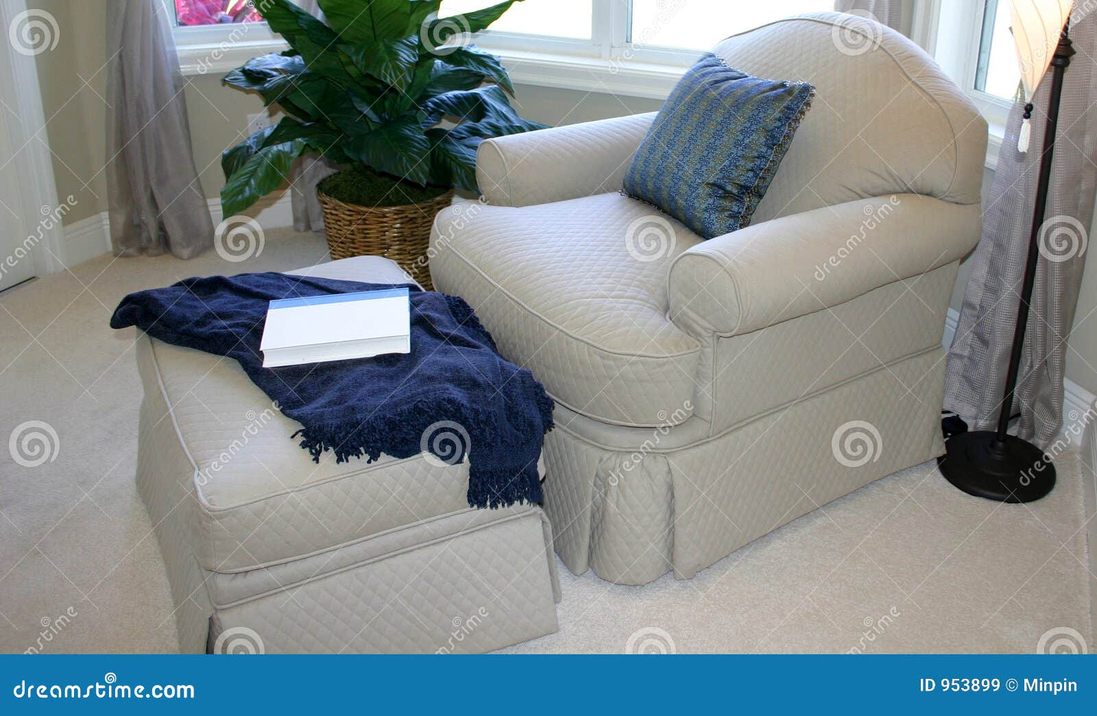 comfortable corner with easy chair