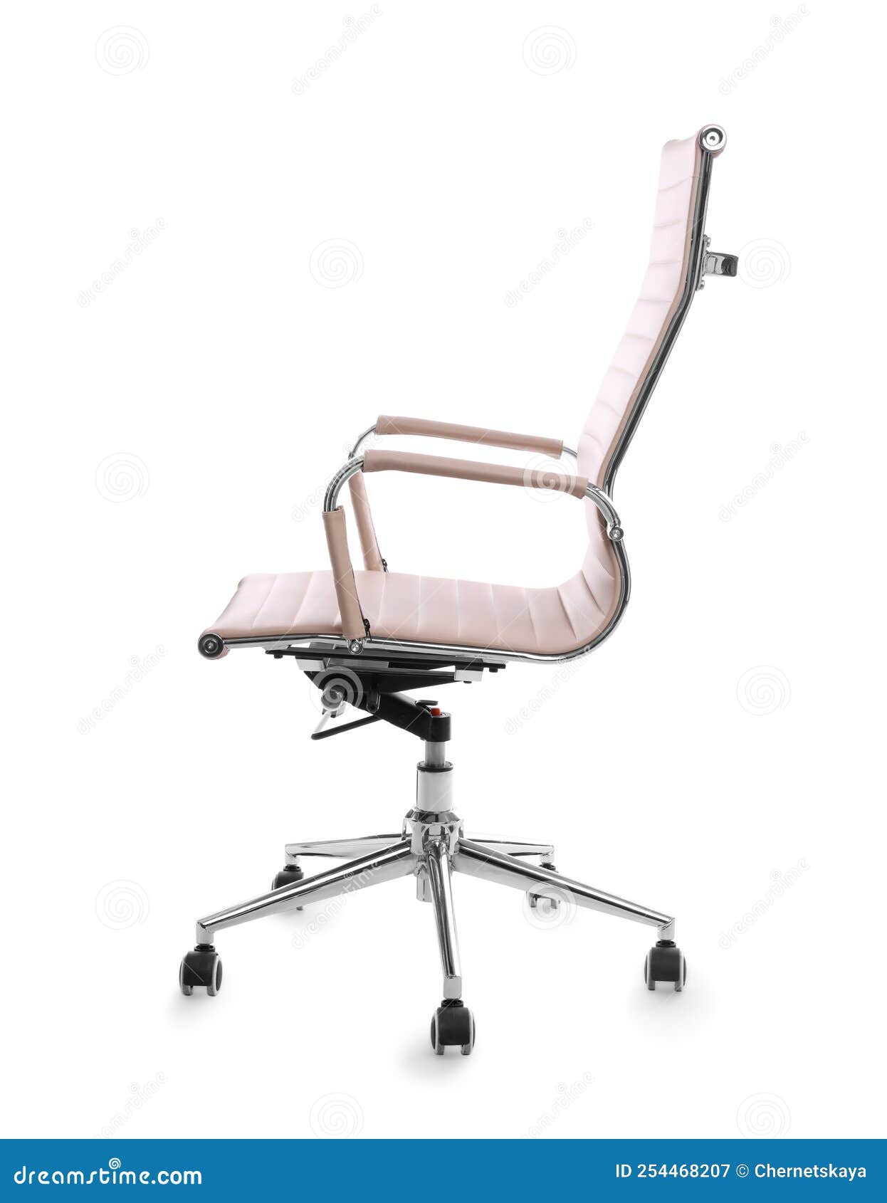 Comfortable Leather Office Chair Isolated on White Stock Image Image
