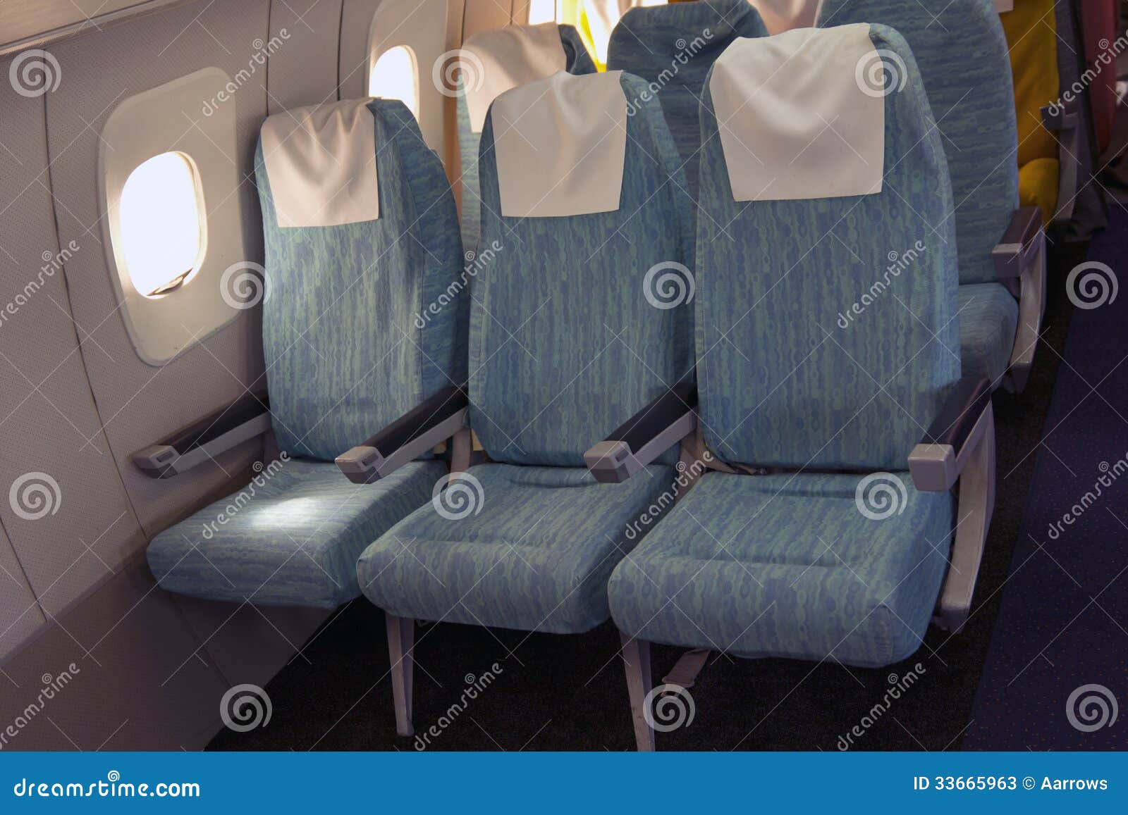 Comfortable Seats in Aircraft Stock Image Image of light, craft 33665963
