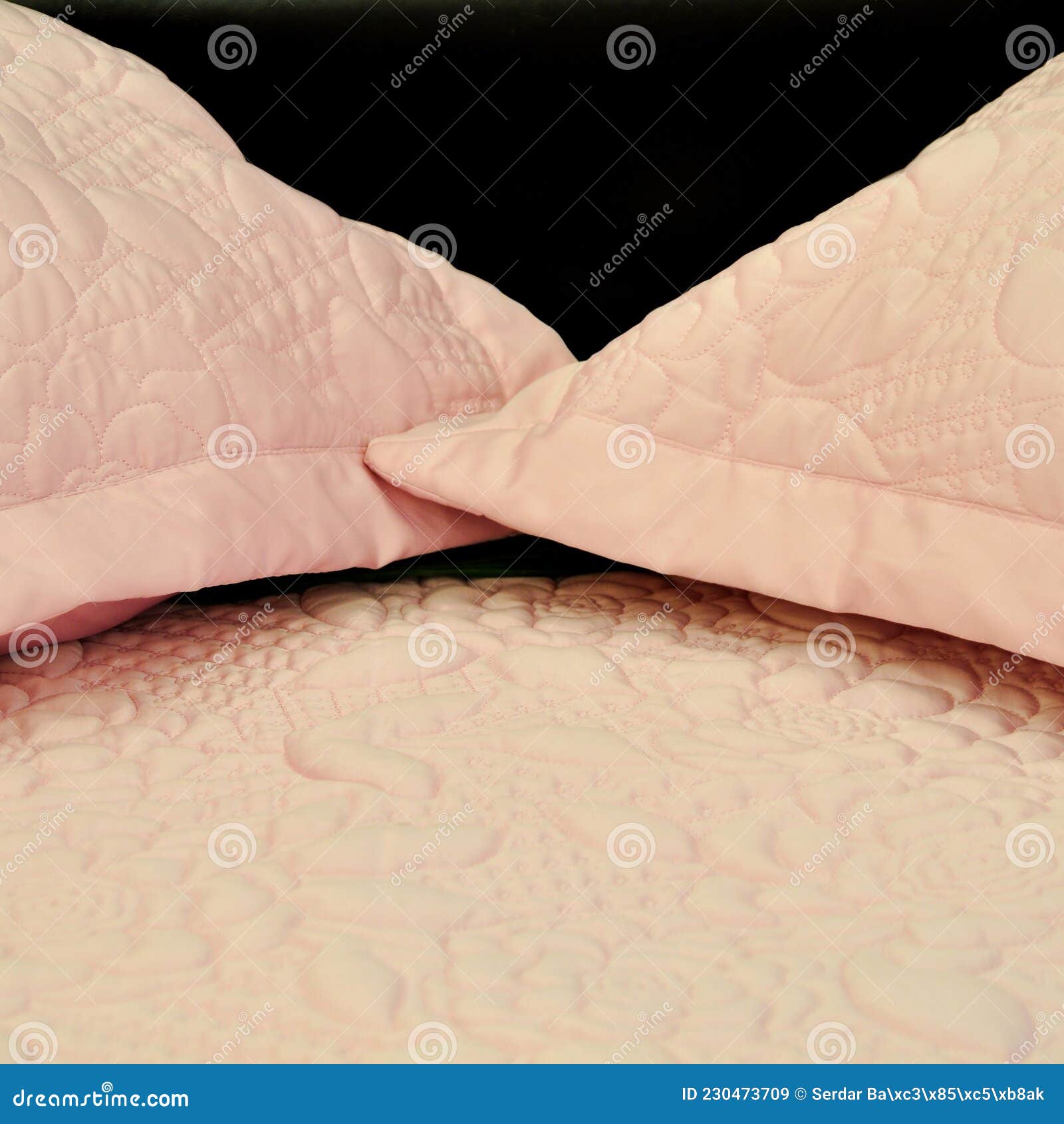 Comfortable and Stylish Looking for Luxury Pink Pillows and Bed Stock Image Image of hotel