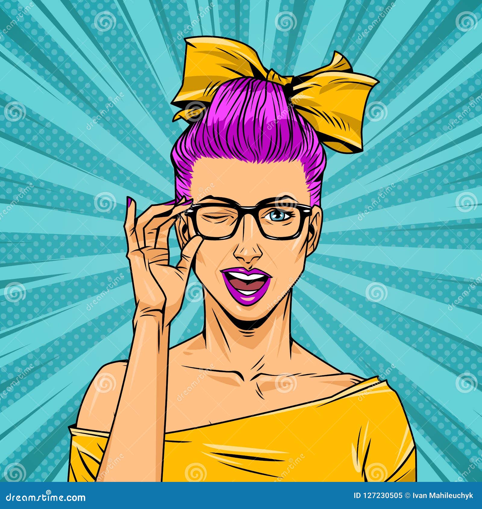 winking girl clipart mycutegraphics