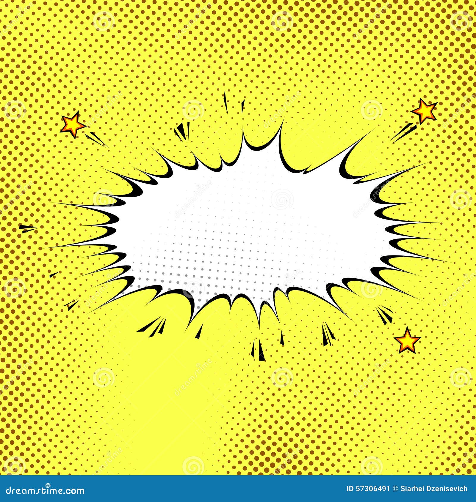 Comic Book Style Abstract Yellow Background Stock Vector - Illustration