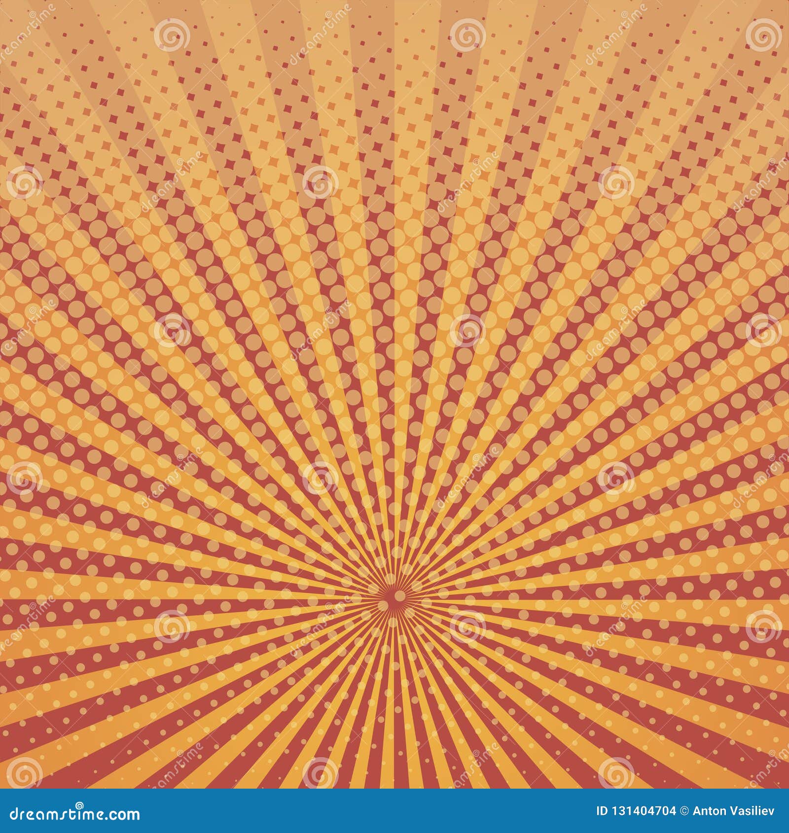 Comic Book Style Background, Halftone Print Texture, Vector Stock Vector Illustration of edges