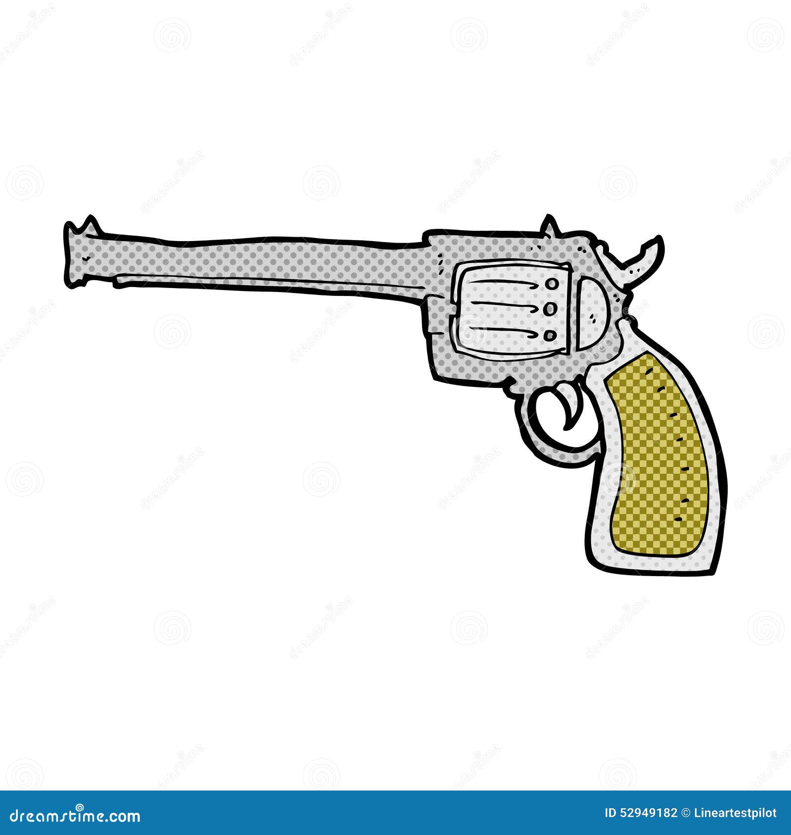 Comic cartoon gun stock illustration. Illustration of cartoon 52949182
