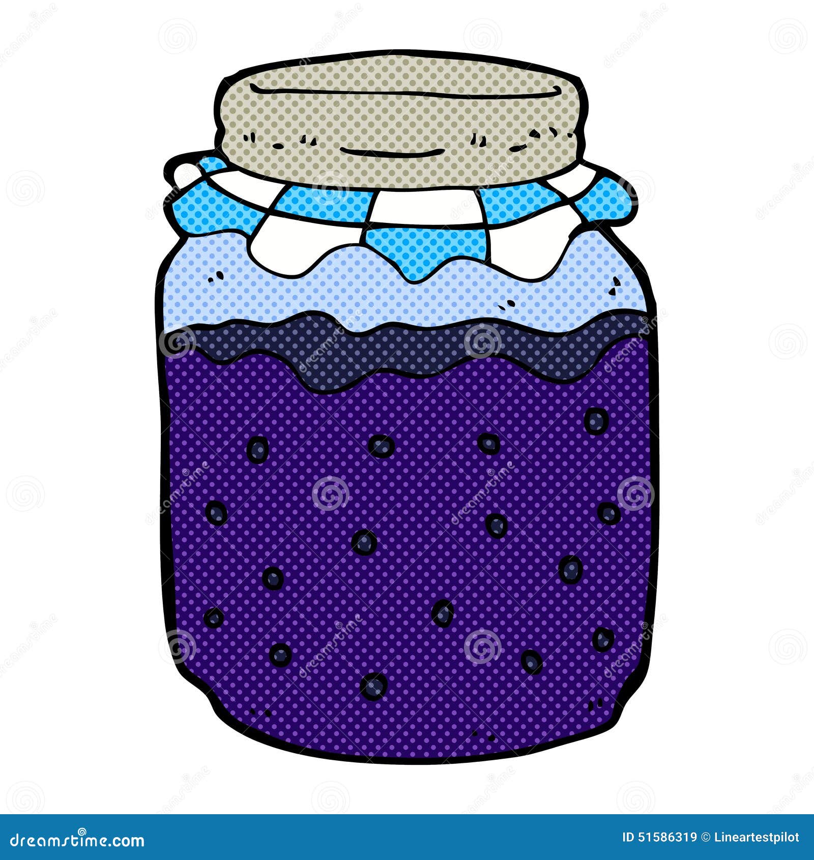 Comic cartoon jam jar stock illustration. Illustration of traditional ...