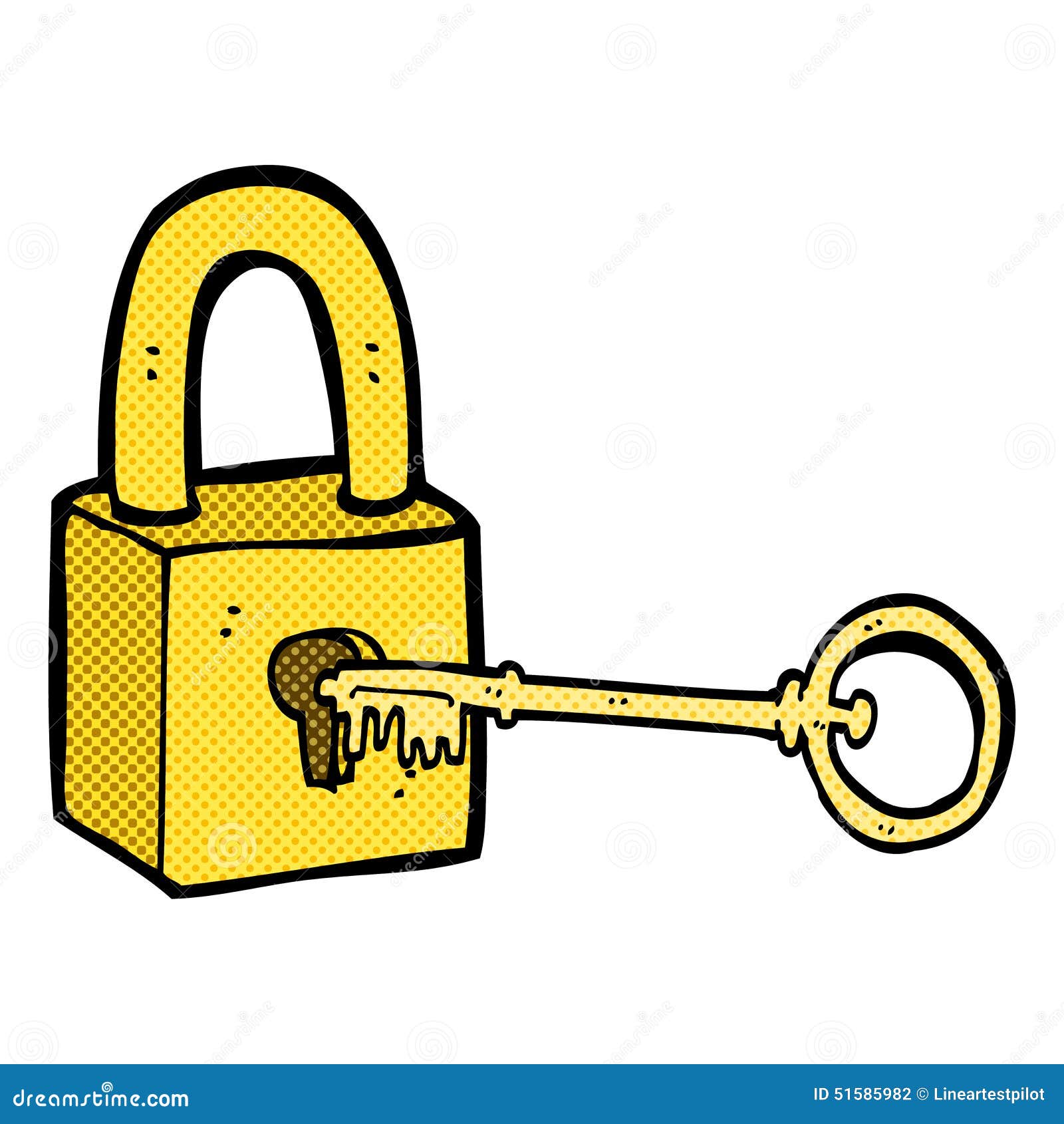 Comic Cartoon Padlock And Key Stock Illustration - Illustration of lock, clip: 515859821300 x 1390