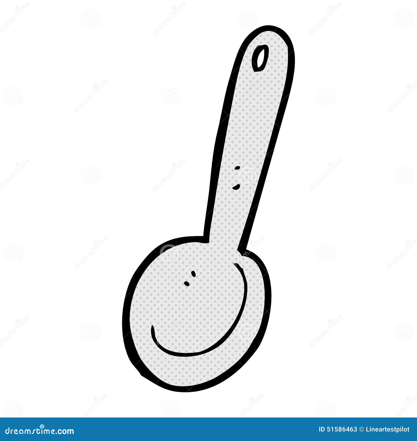 Comic cartoon spoon stock illustration. Illustration of traditional