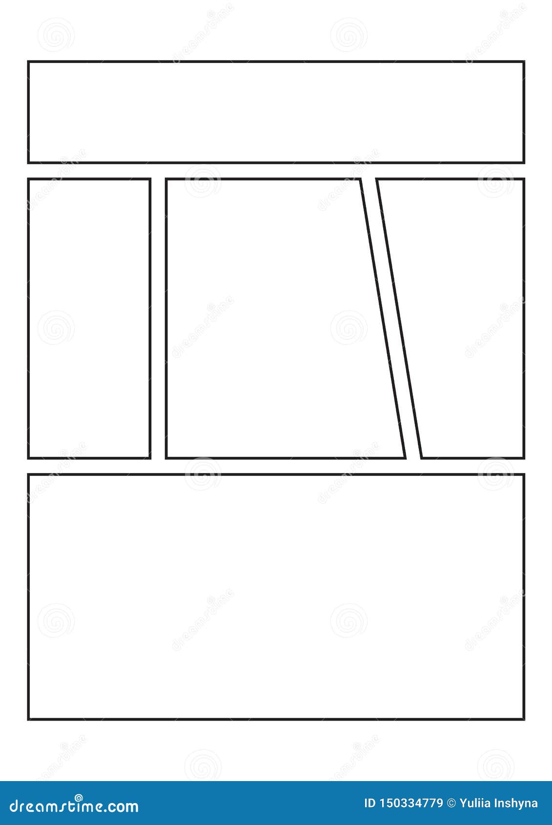 Comic Sketchbook Page Cartoon Vector 150334779