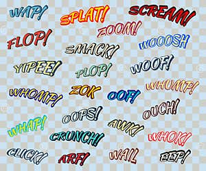 Comic Sound Effects Cartoon Vector CartoonDealer 86054807