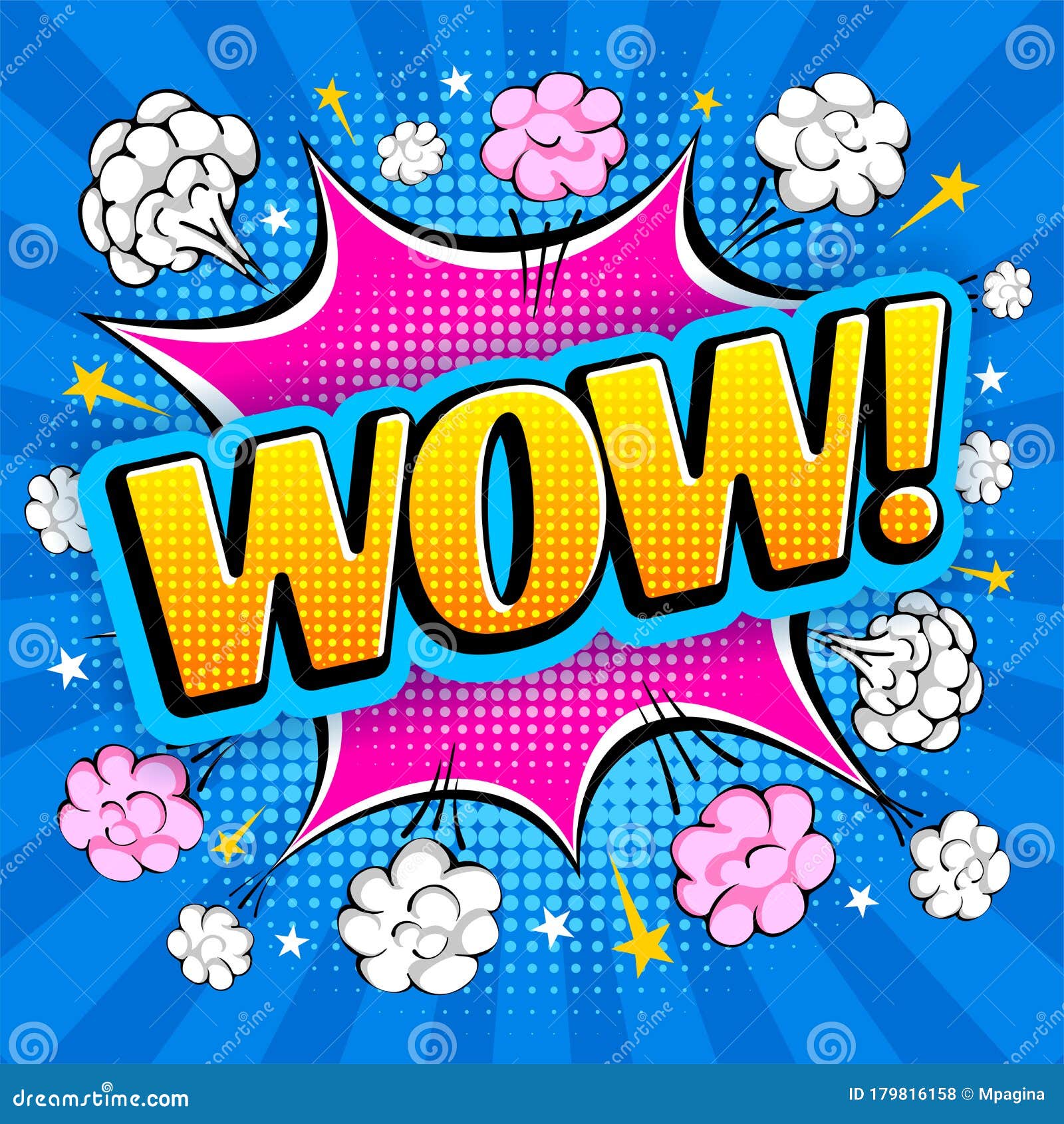 Comic Speech Bubble with Expression Word Wow in Pop Art Style Stock Vector - Illustration of shouting, dialogue: 179816158 Comic Speech Bubble with Expression Word Wow in Pop Art Style Stock Vector - Illustration of shouting, dialogue: 179816158