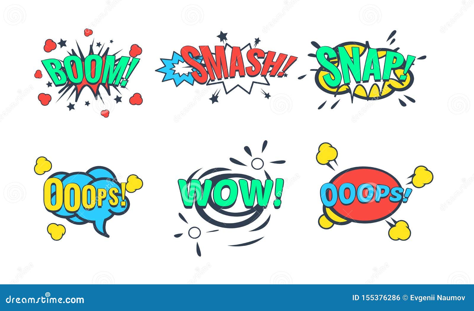 Smash Comic Book Style Expression Stock Illustration - Download